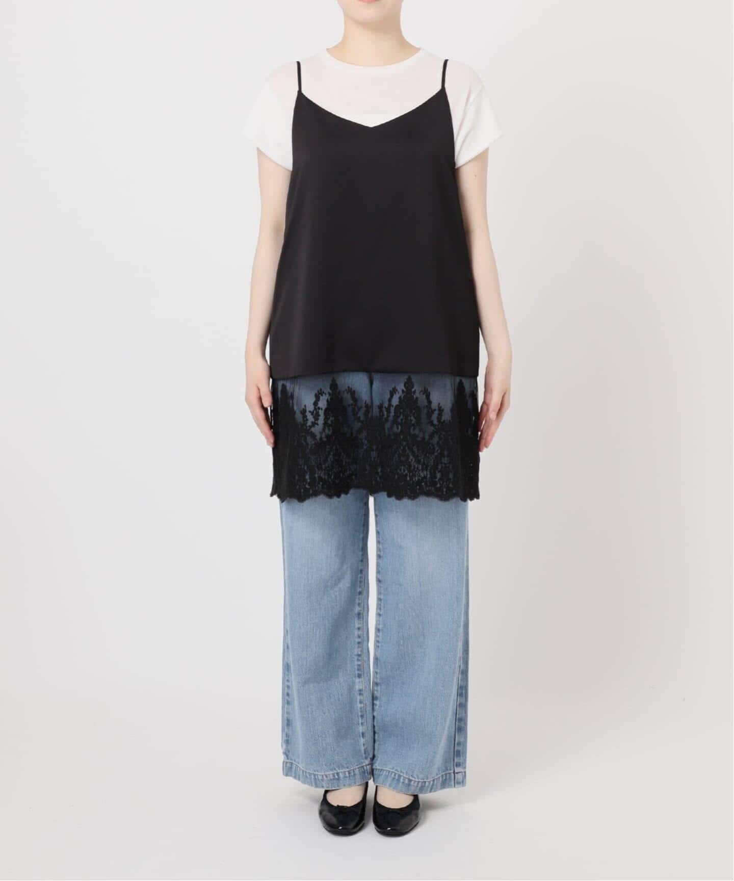 追加2》Satinレース キャミソールワンピース（ワンピース）｜IENA