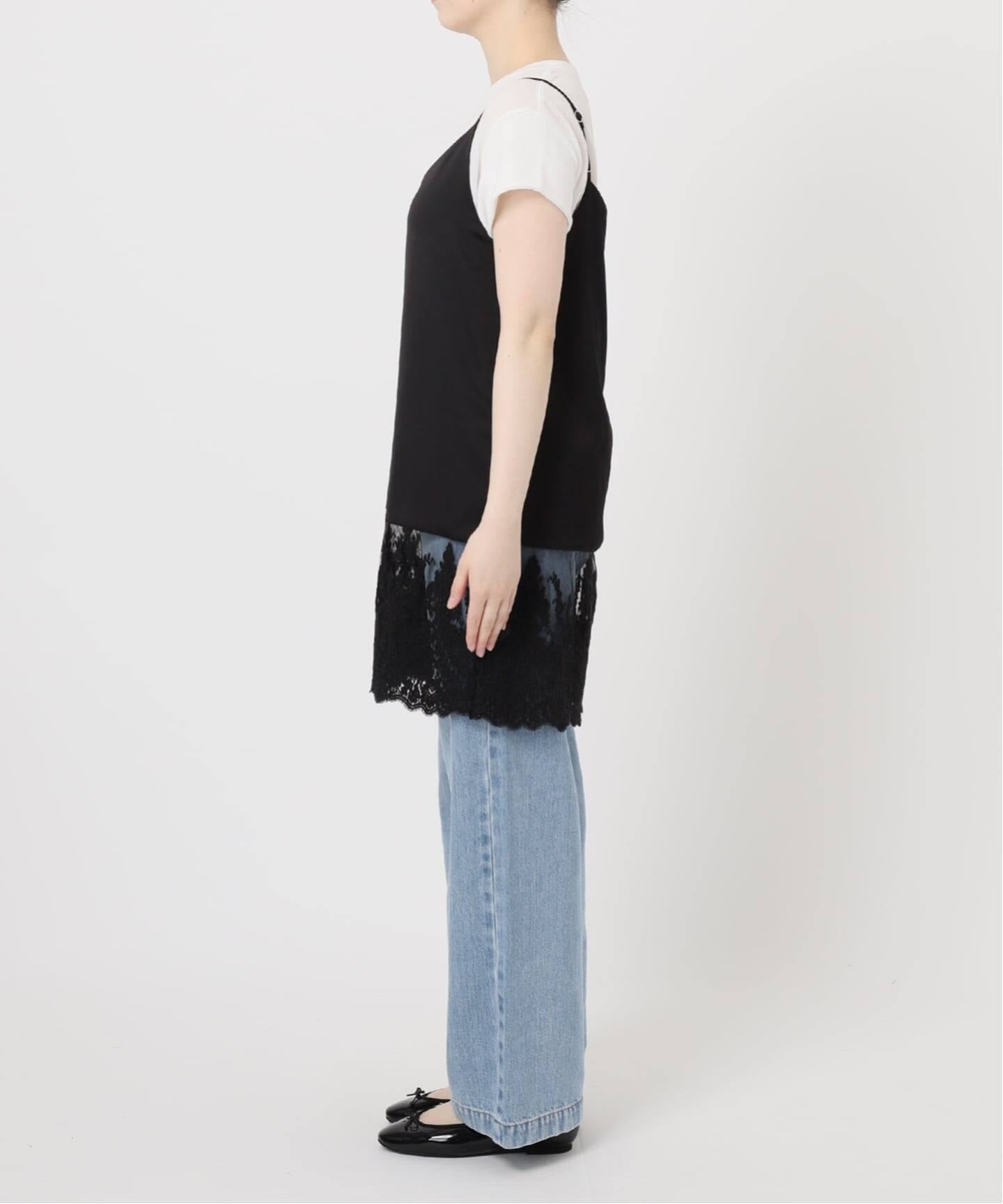 追加2予約》Satinレース キャミソールワンピース（ワンピース）｜IENA