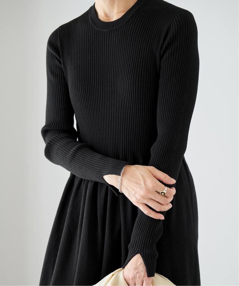 ホールリブ ギャザーワンピース（ワンピース）｜IENA（イエナ）の通販  