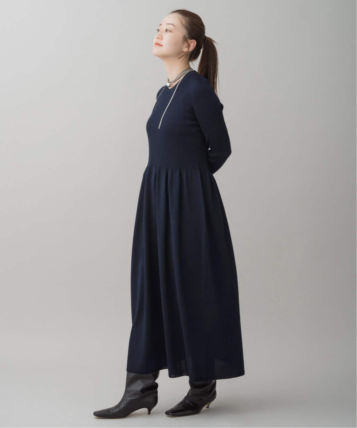 ホールリブ ギャザーワンピース（ワンピース）｜IENA（イエナ）の通販