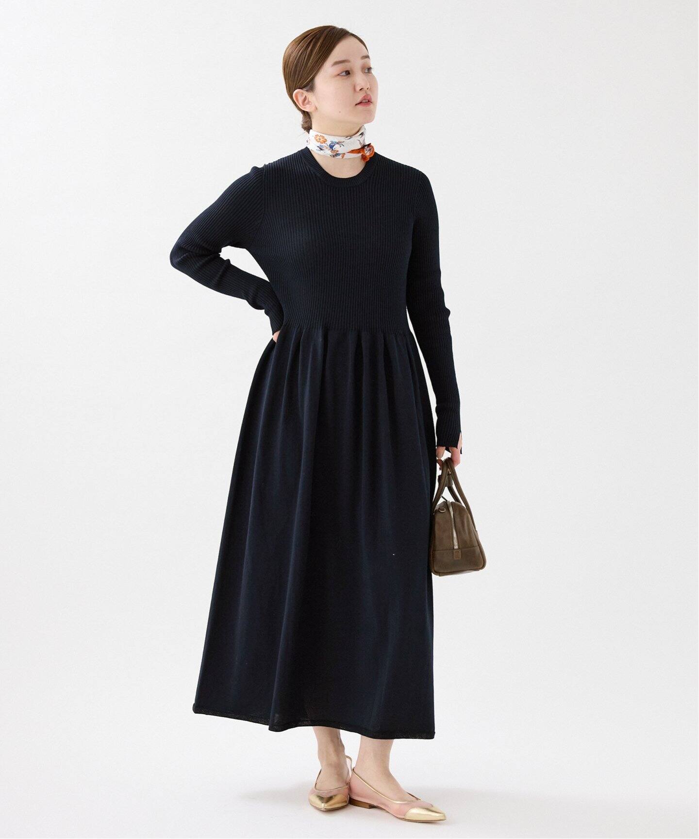 ホールリブ ギャザーワンピース（ワンピース）｜IENA（イエナ）の通販  