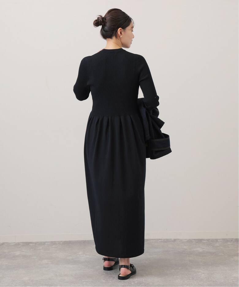 追加》ホールリブ ギャザーワンピース（ワンピース）｜IENA（イエナ 