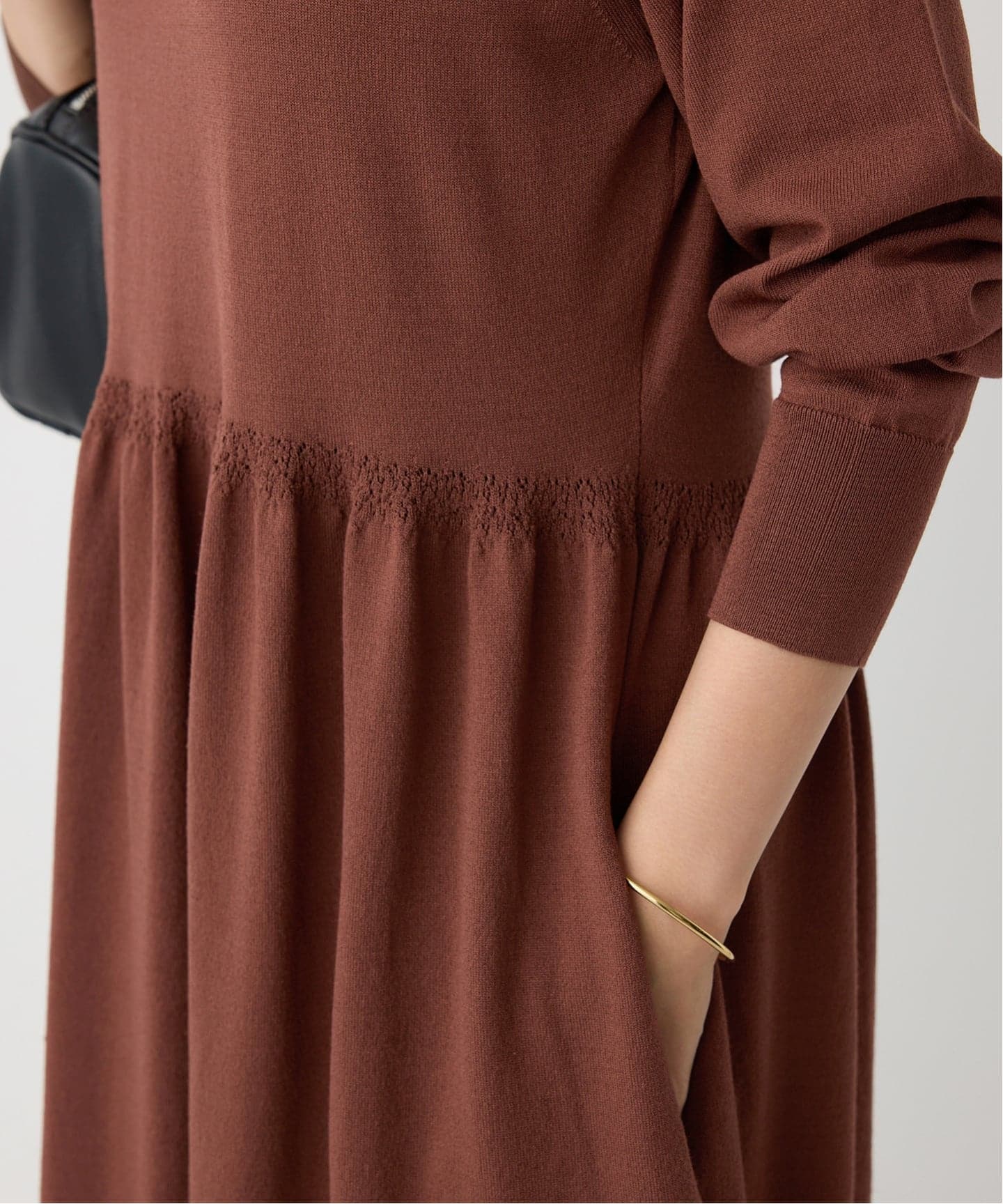 クルーネックニットワンピース（ワンピース）｜IENA（イエナ）の通販