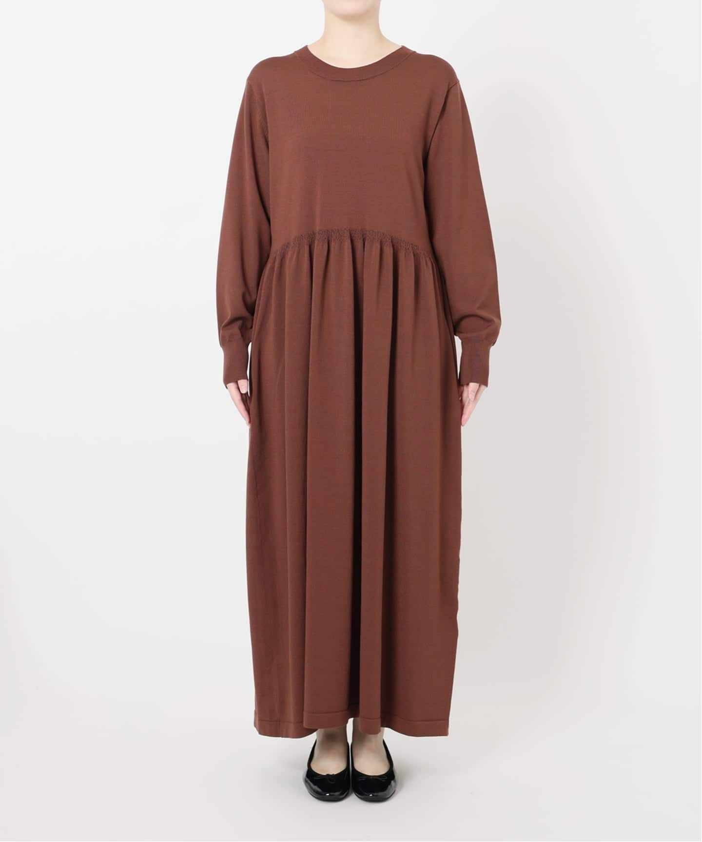 イエナ IENA 17AW カットソー ニット クルーネック リブ ウール 長袖 紫 パープル /RI10 IENA（イエナ）の「RIB クルーネックプルオーバー◇（ニット&frasl;セーター