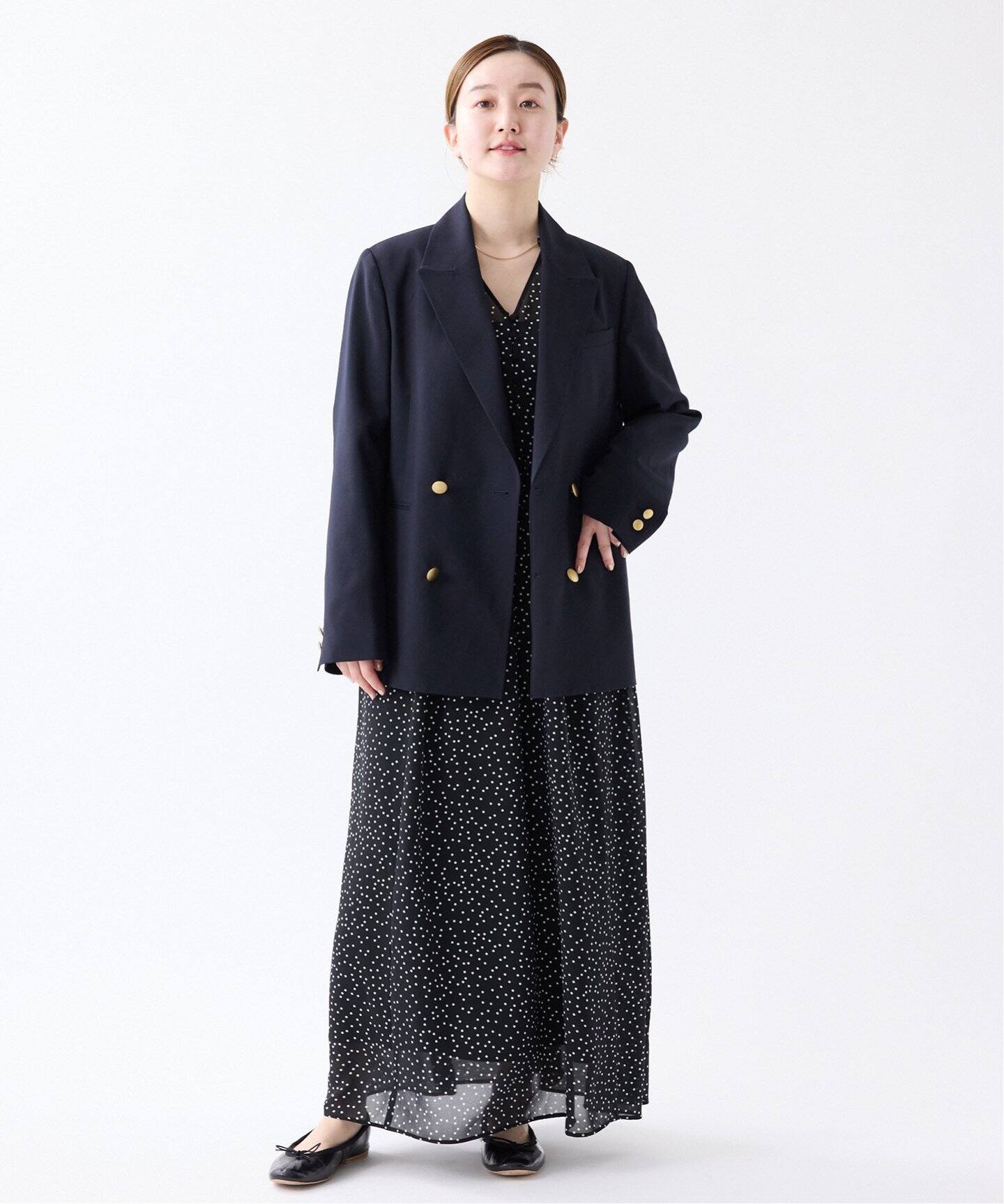 新品未使用 IENA ドット フリル ワンピース ブラック サイズ36( S) WEB限定/追加》ドット フリル ワンピース（ワンピース）｜IENA