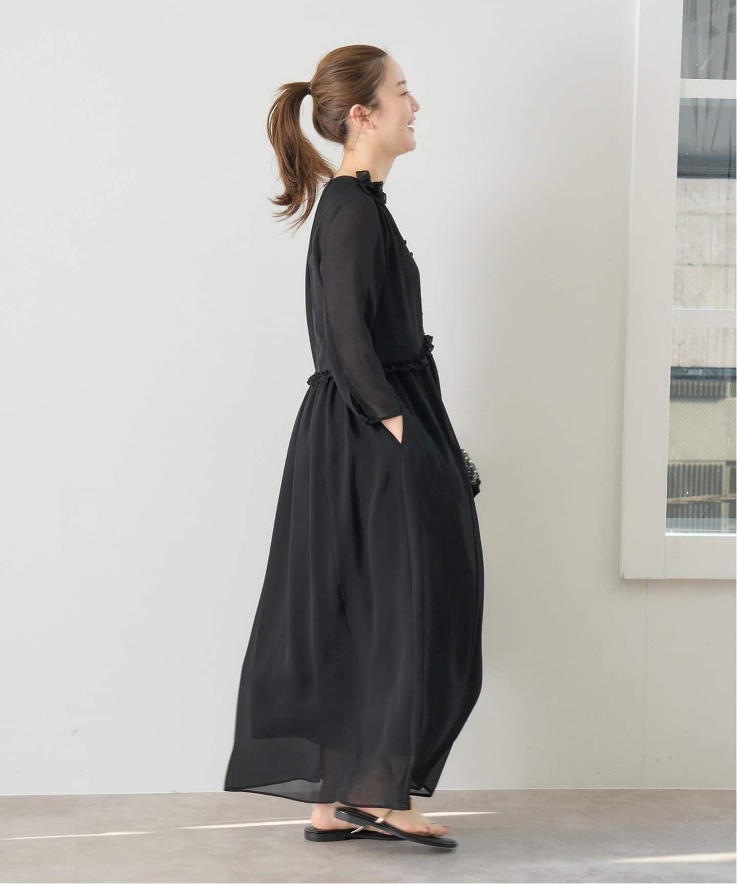 WEB限定/追加》ドット フリル ワンピース（ワンピース）｜IENA