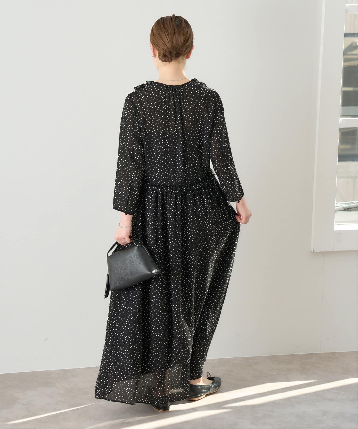 WEB限定/追加》ドット フリル ワンピース（ワンピース）｜IENA（イエナ