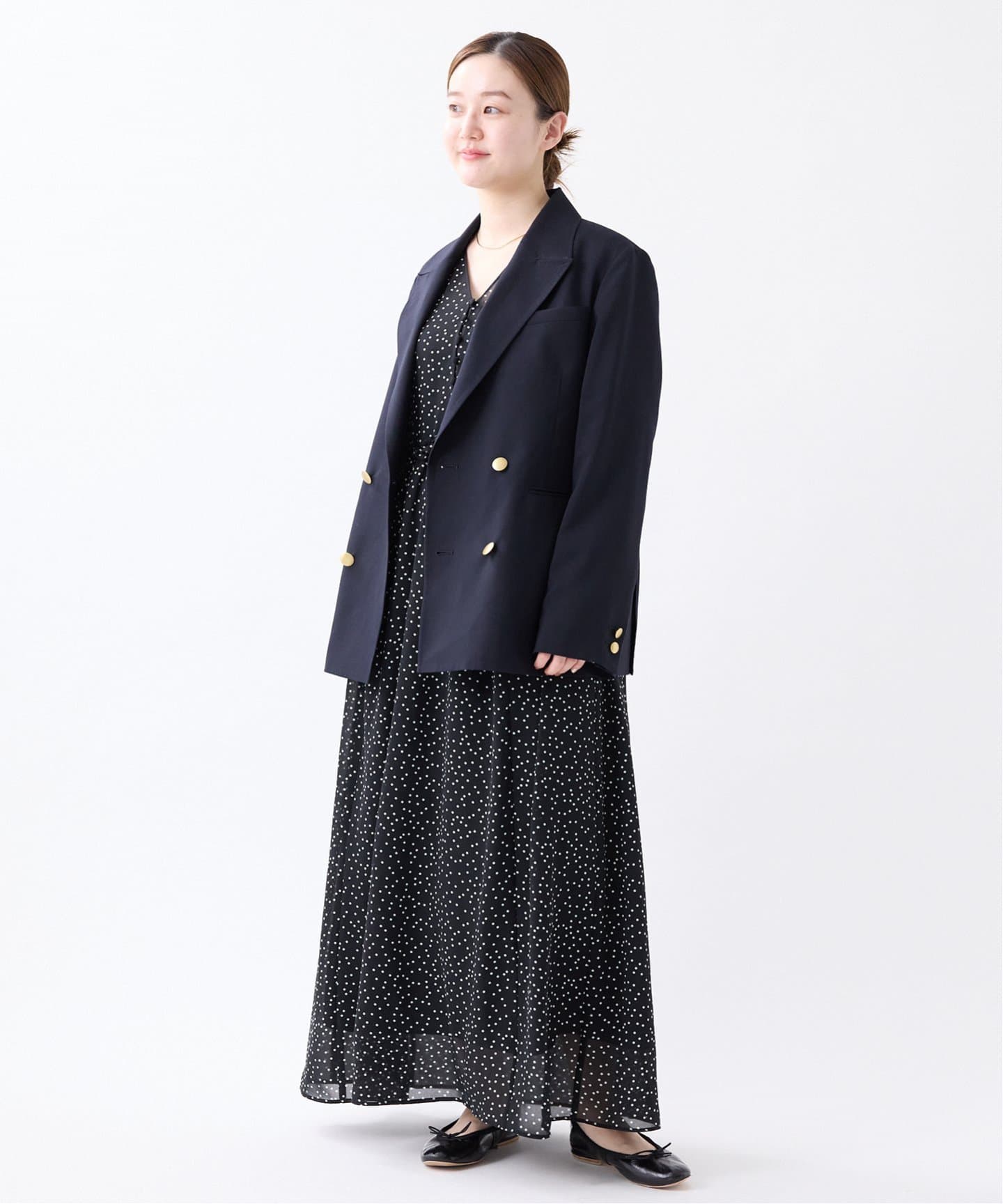 WEB限定/追加》ドット フリル ワンピース（ワンピース）｜IENA（イエナ