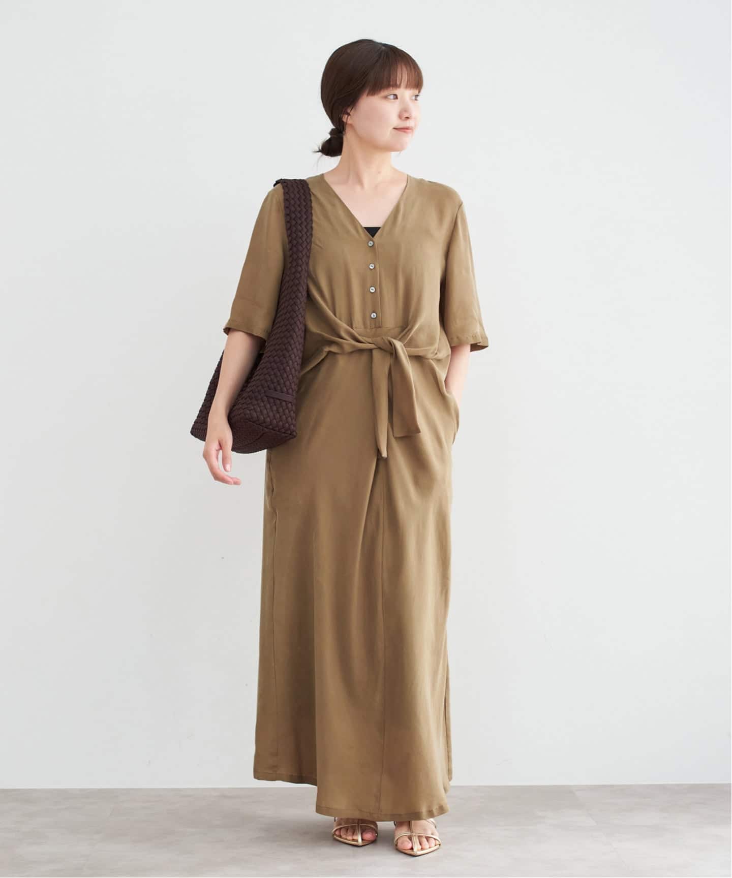 キュプラサテンノットワンピース（ワンピース）｜IENA（イエナ）の通販