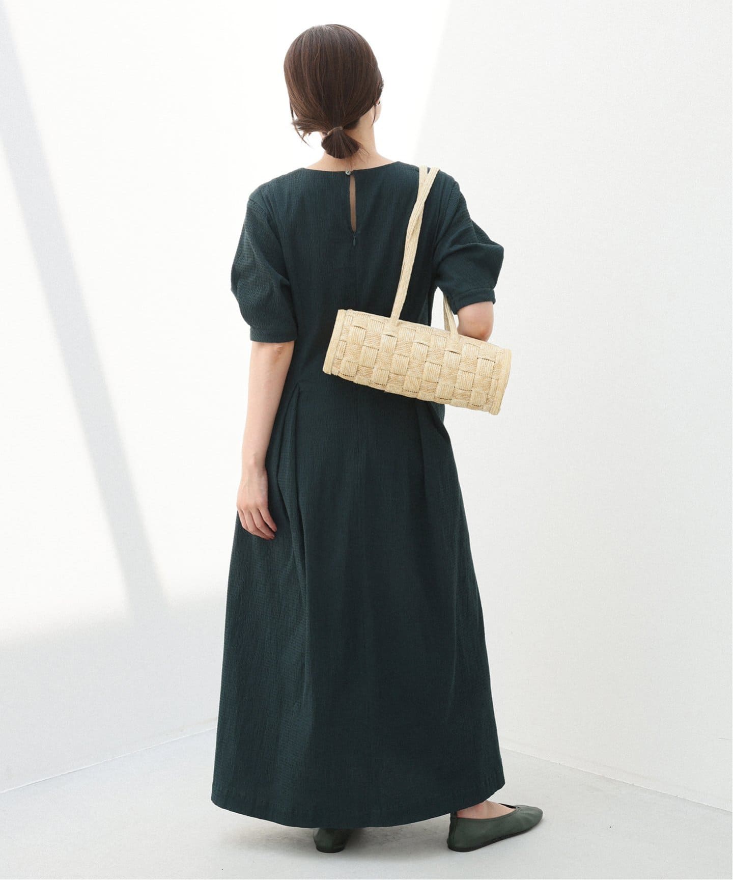 IENA イエナ B. サッカーVネックワンピース 黒 新品 みーさん B. サッカーVネックワンピース（ワンピース）｜IENA（イエナ）の