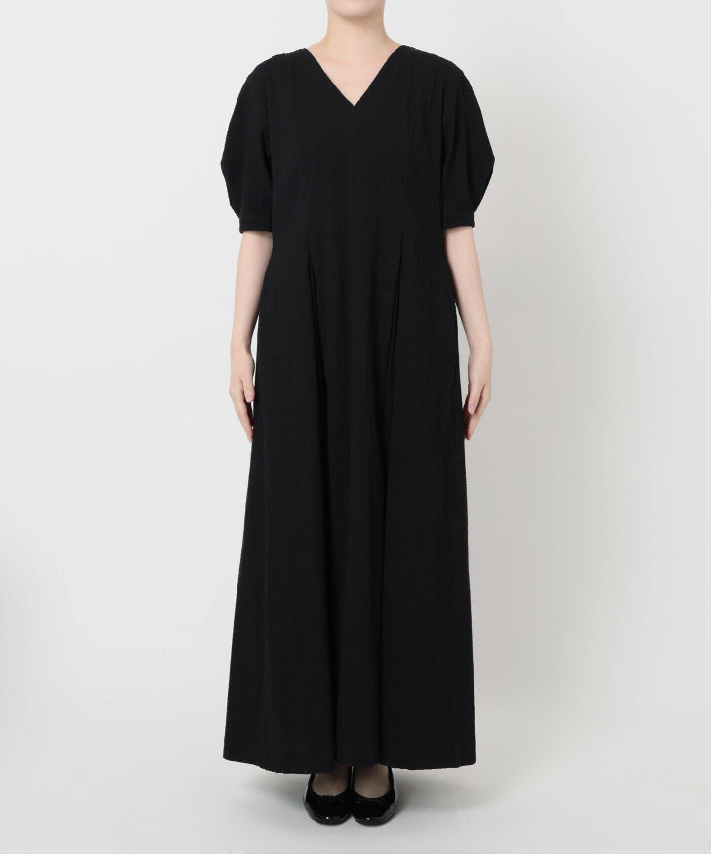 WEB限定/追加2》B. サッカーVネックワンピース（ワンピース）｜IENA