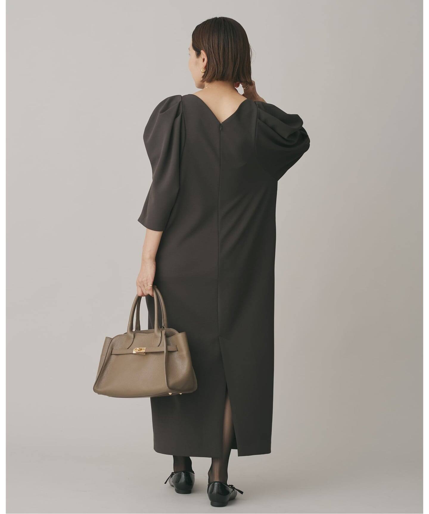 ショルダータックジョーゼットワンピース（ワンピース）｜IENA（イエナ