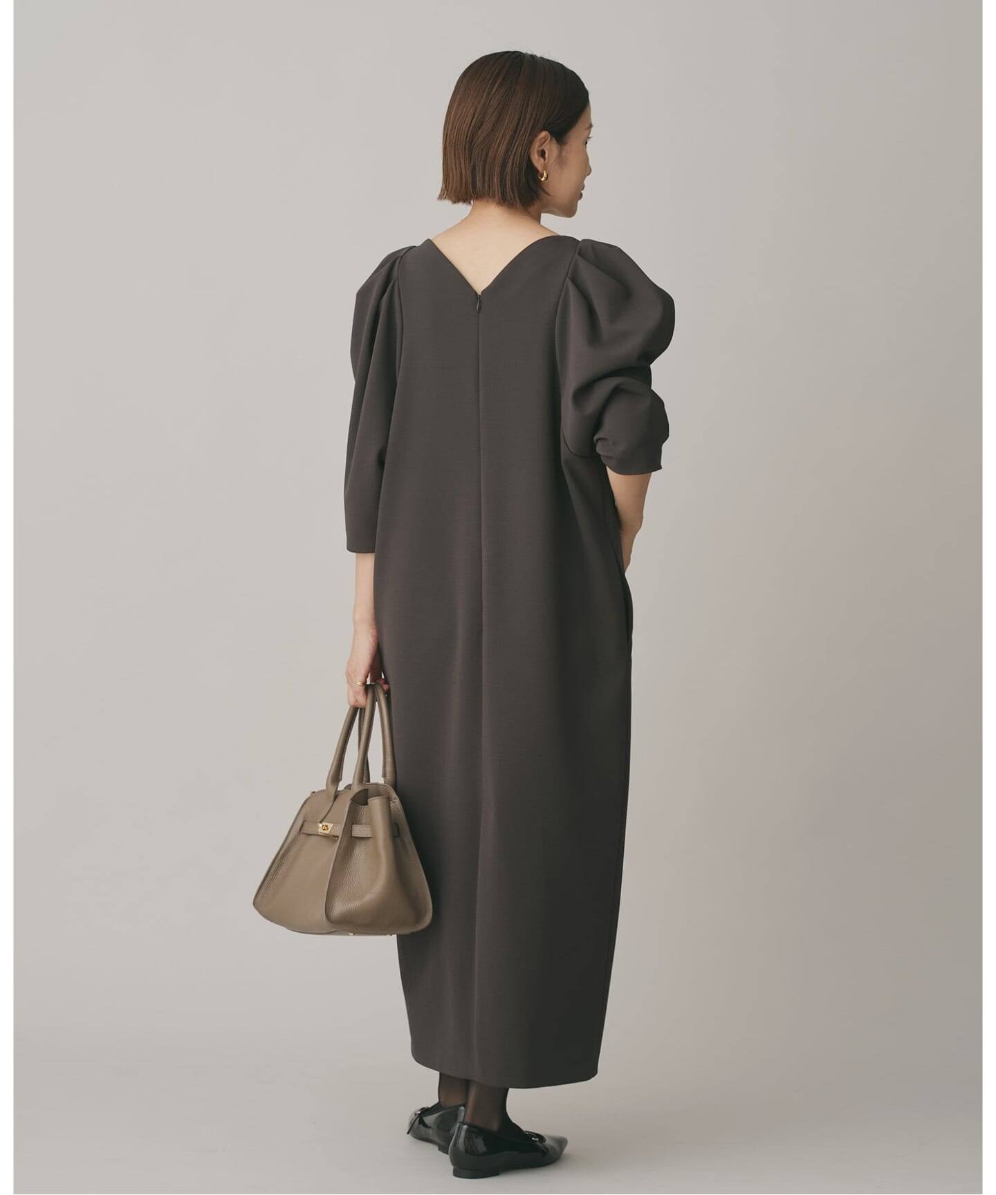 ショルダータックジョーゼットワンピース（ワンピース）｜IENA（イエナ