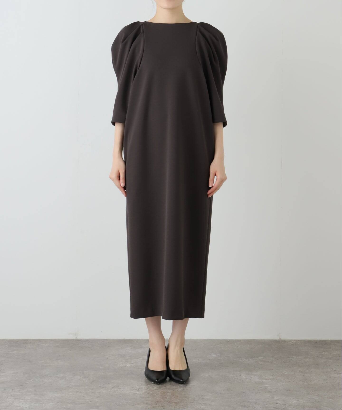 完売品IENA ショルダータックジョーゼットワンピース ショルダータックジョーゼットワンピース（ワンピース）｜IENA（イエナ