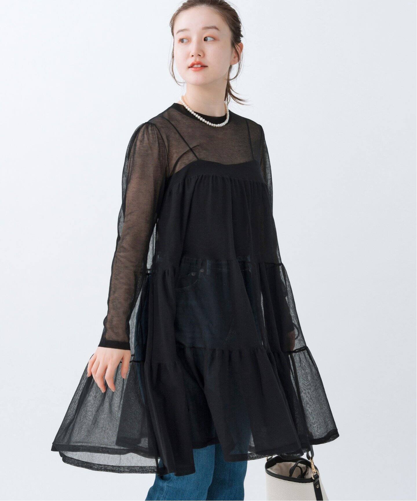 ティアードシアーミニワンピース（ワンピース）｜IENA（イエナ）の通販  