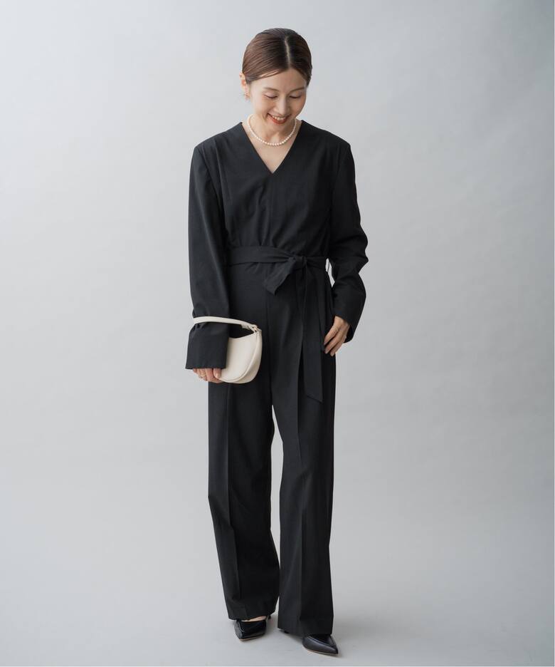 SLOBE IENA キャミ オールインワン IENA キャミオールインワン サイズ36 定価24200円 23040900089020  オールインワン ツナギ 23SS ブルー レディース イエナ【中古】5-0323S♪