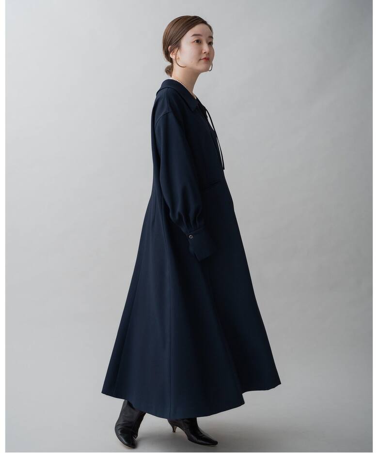 ＆NAVY スキッパーフレアワンピース（ワンピース）｜IENA（イエナ）の 