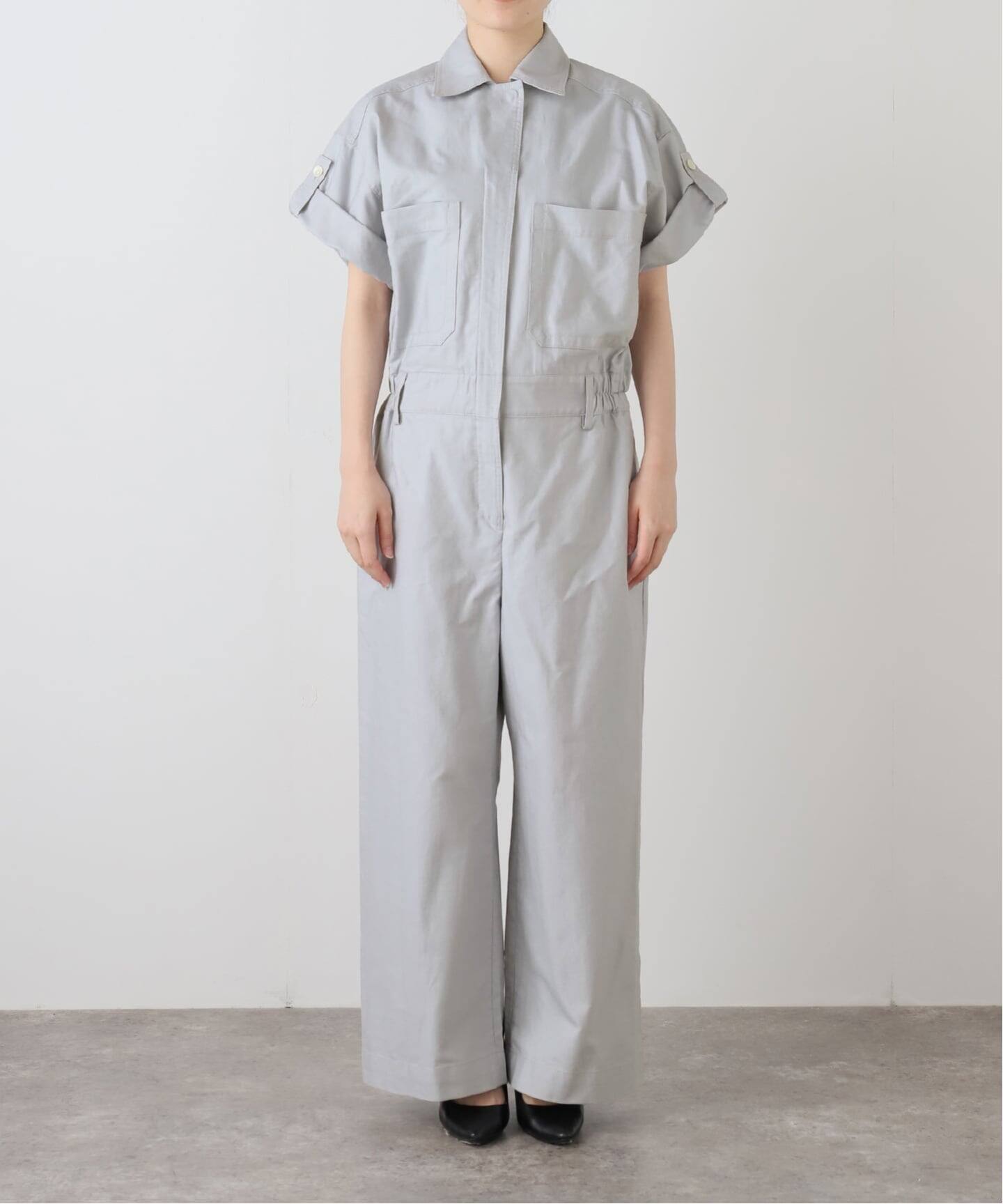 ミリタリー つなぎ カバーオール ホワイト Maison IENA カバーオール（つなぎ／オールインワン）｜IENA（イエナ