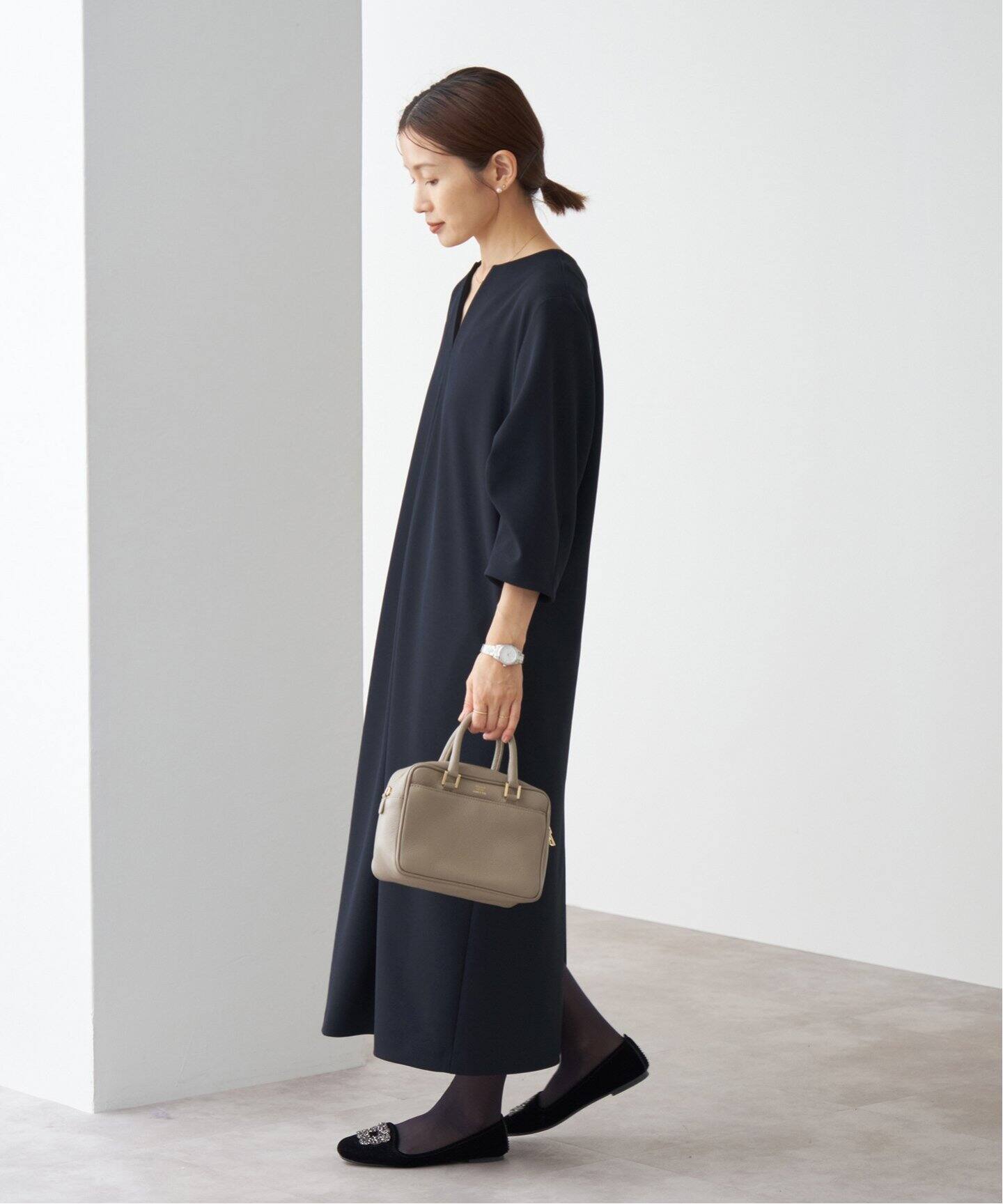 追加》タックスリーブワンピース（ワンピース）｜IENA（イエナ）の通販  