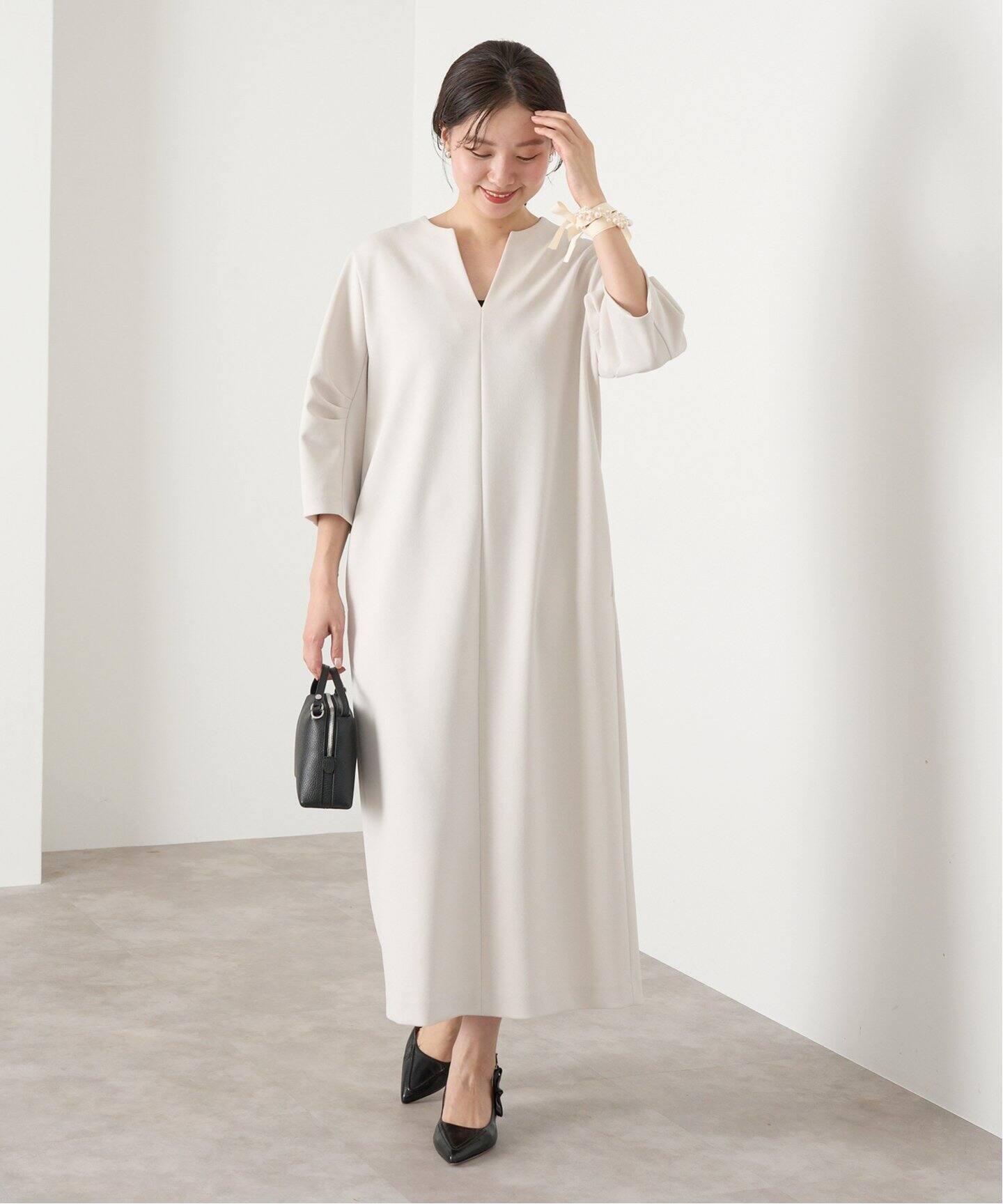 追加》タックスリーブワンピース（ワンピース）｜IENA（イエナ）の通販  