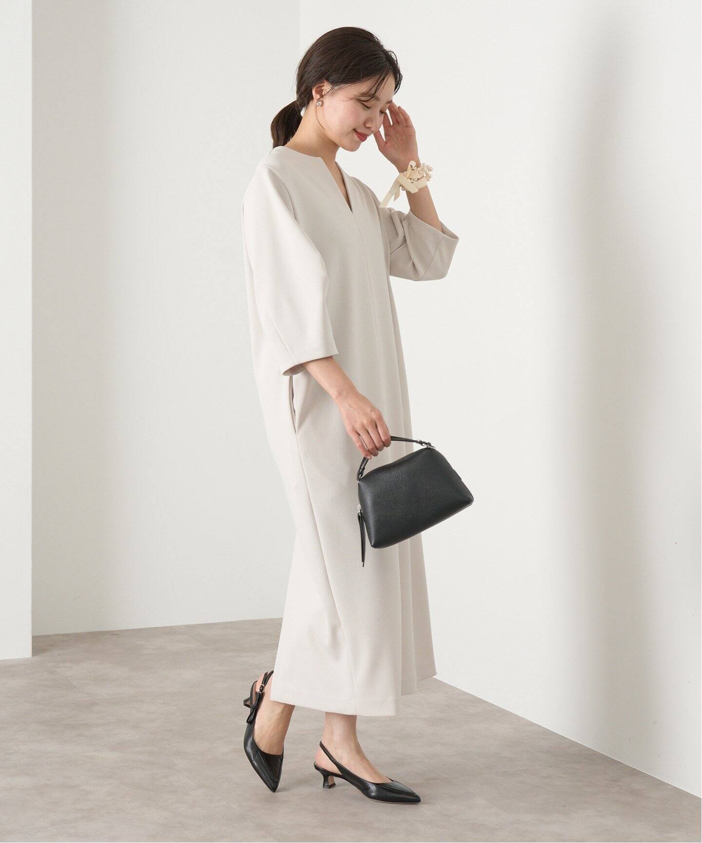 WEB限定/追加2》タックスリーブワンピース（ワンピース）｜IENA