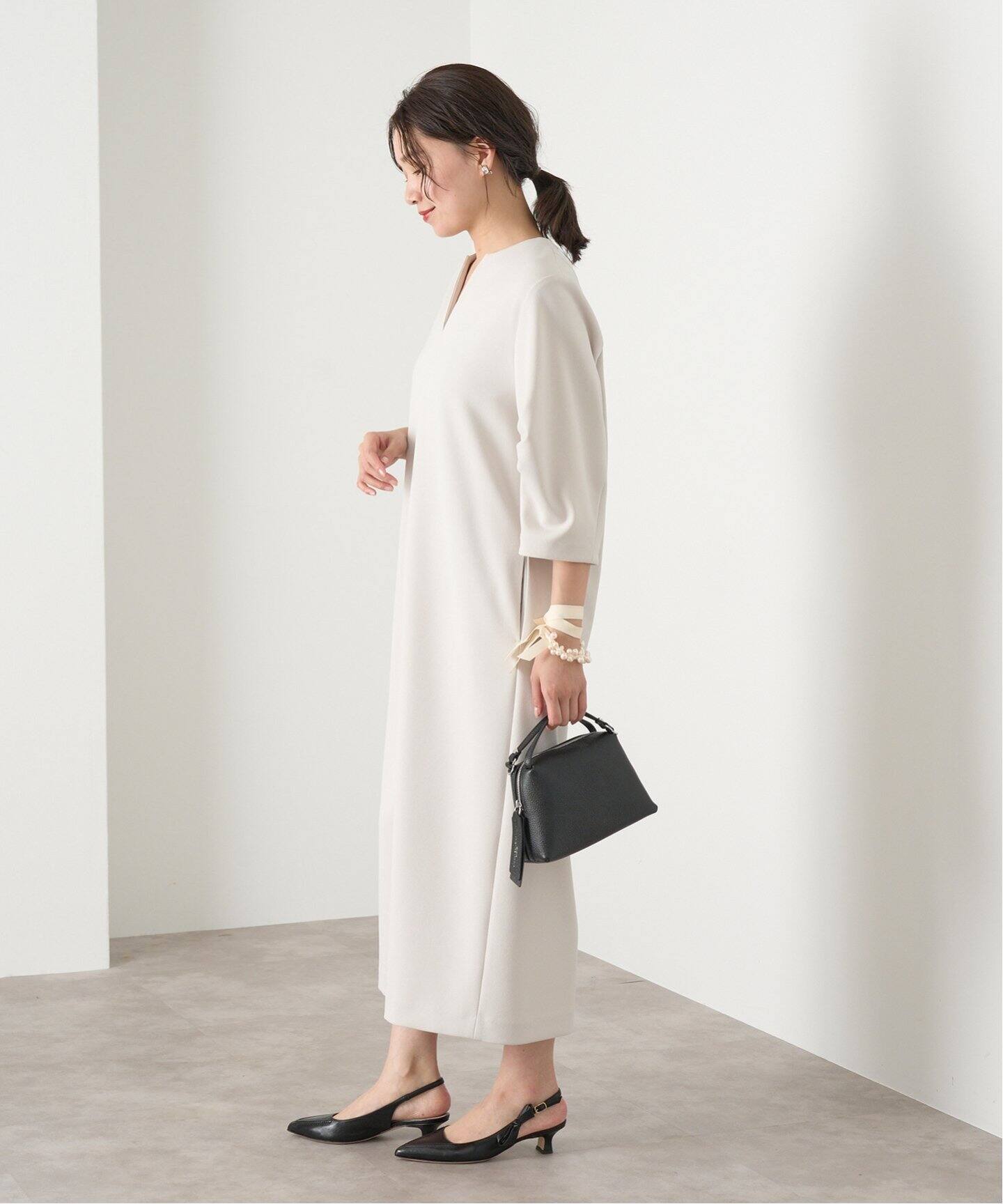 WEB限定/追加2》タックスリーブワンピース（ワンピース）｜IENA