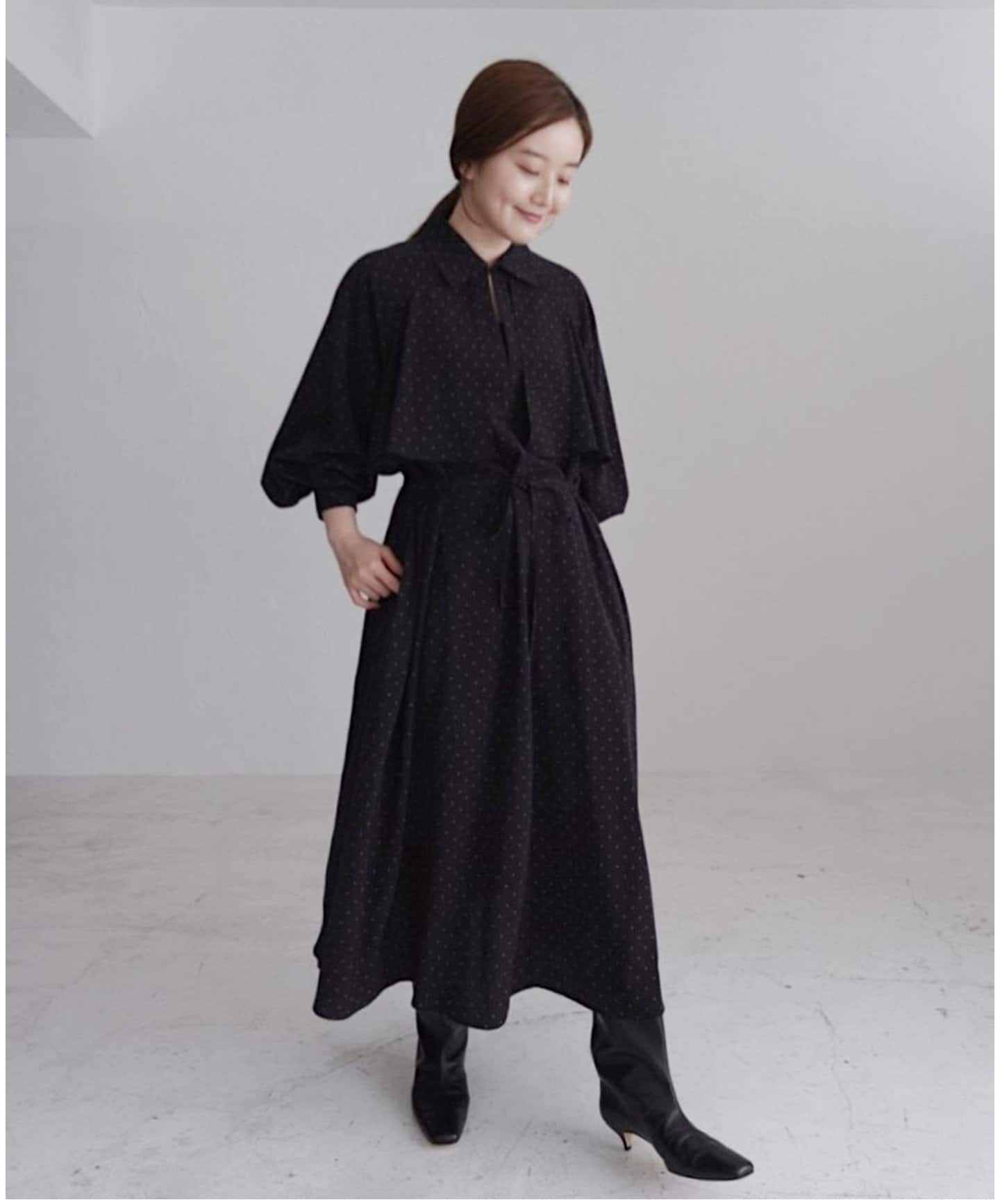 WEB限定/追加2》ドットサッシュワンピース（ワンピース）｜IENA
