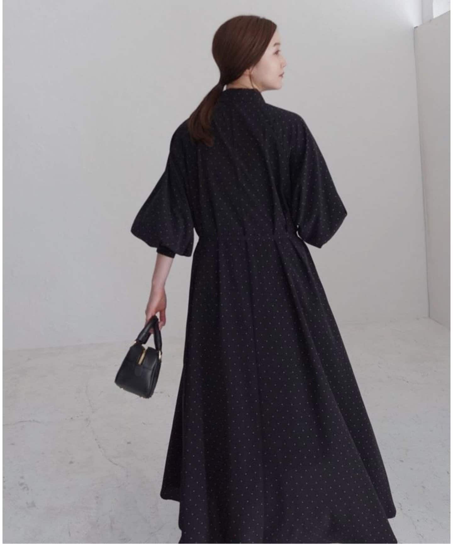 ✨新品未使用ペチコート付き✨25ss イエナ ドットサッシュワンピース イエナ IENA 《WEB限定/追加2》ドットサッシュワンピース