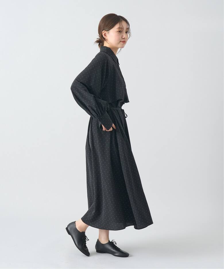 WEB限定/追加2》ドットサッシュワンピース（ワンピース）｜IENA 