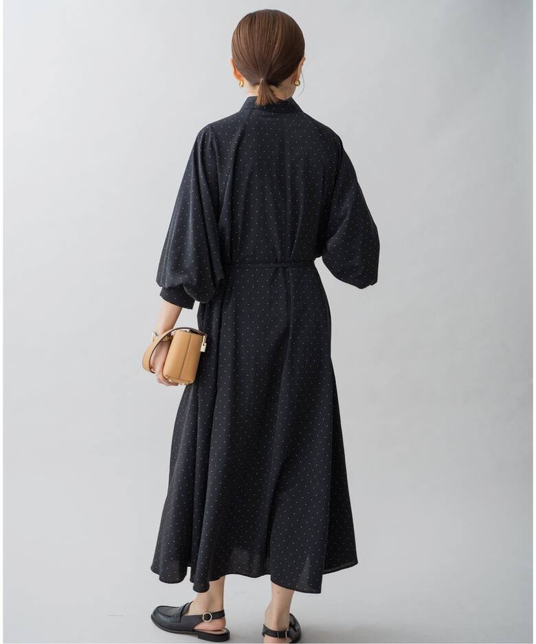WEB限定/追加2予約》ドットサッシュワンピース（ワンピース）｜IENA 