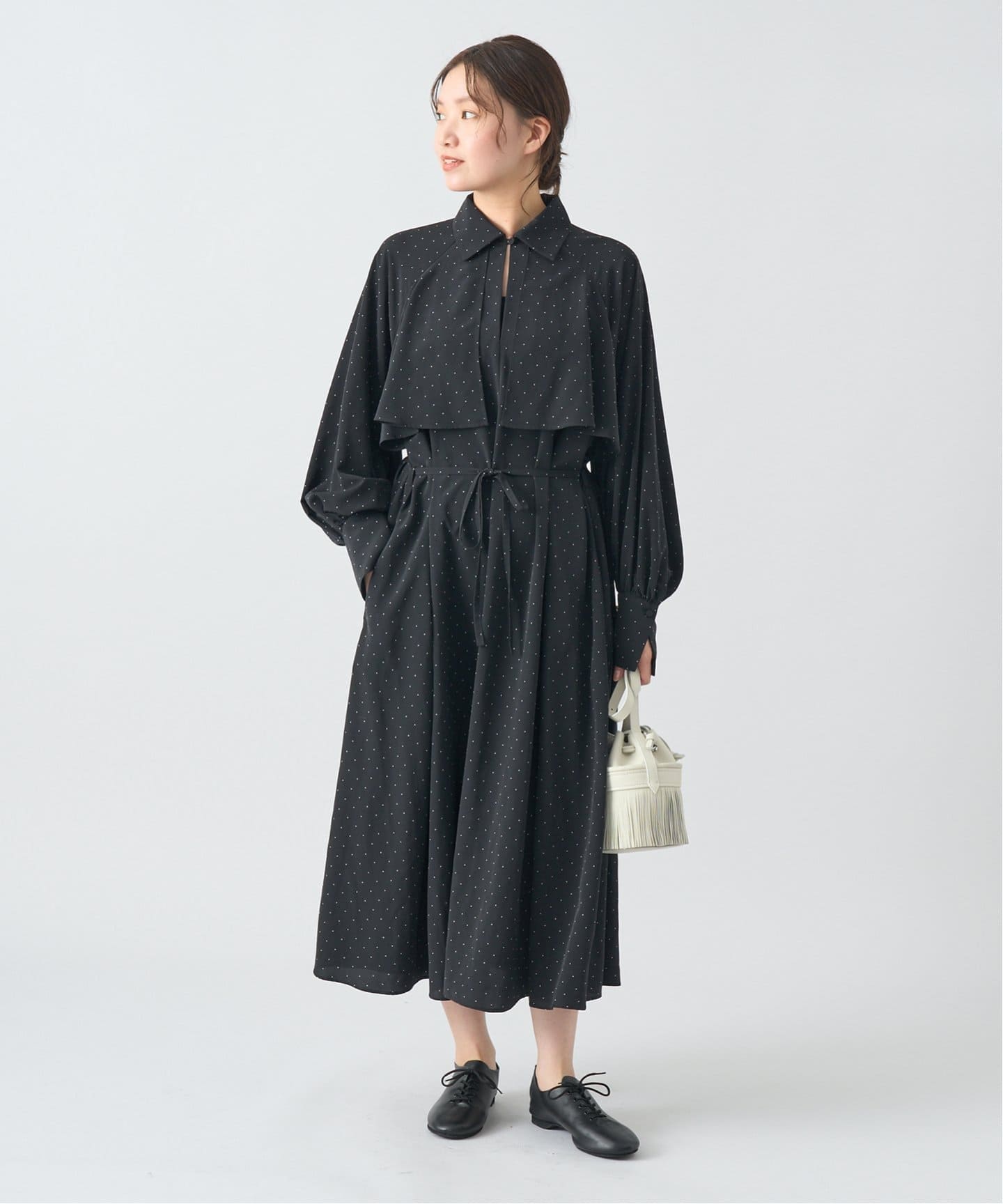 WEB限定/追加3》ドットサッシュワンピース（ワンピース）｜IENA