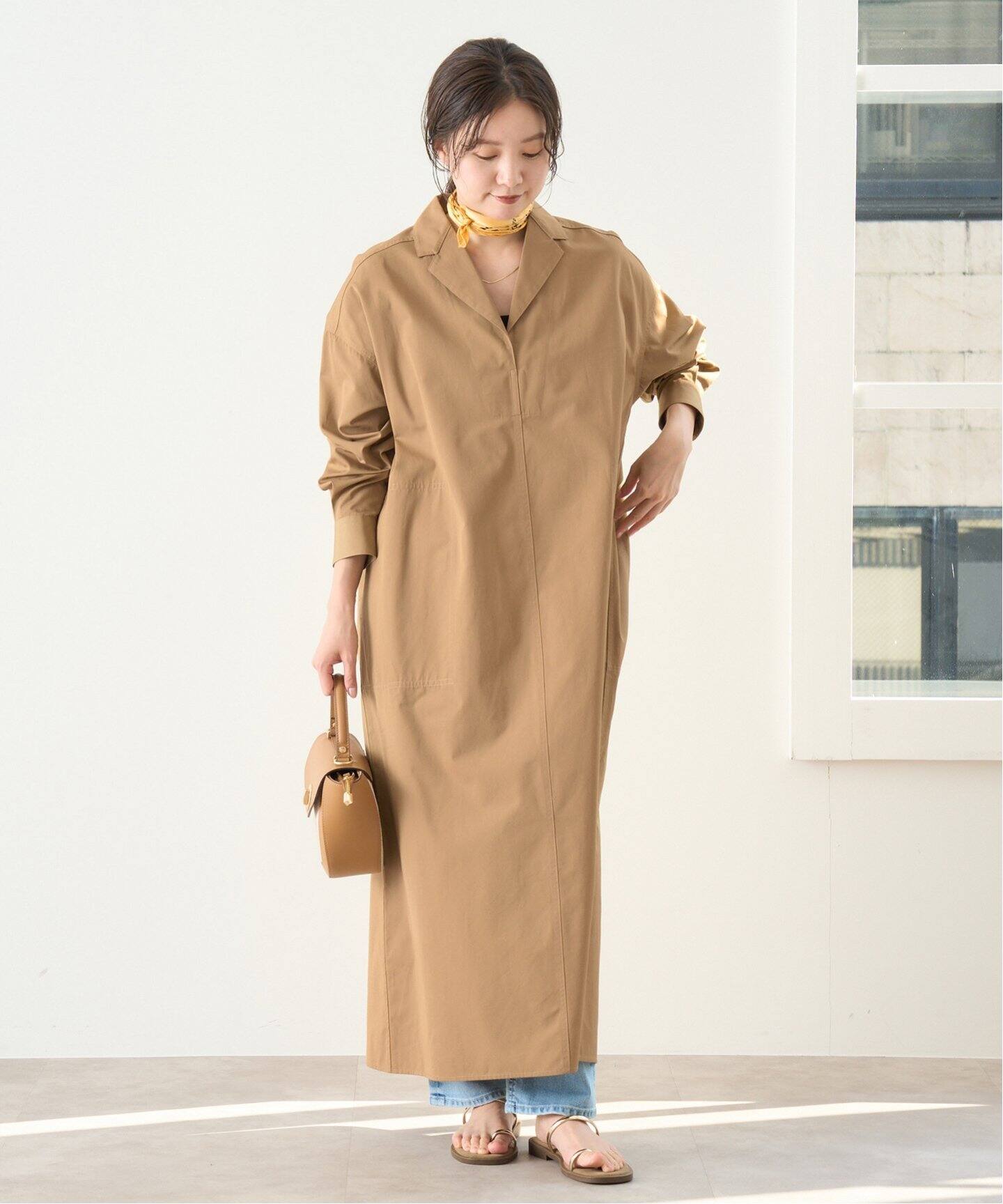 C.トロピカルシャツワンピース（シャツワンピース）｜IENA（イエナ）の  