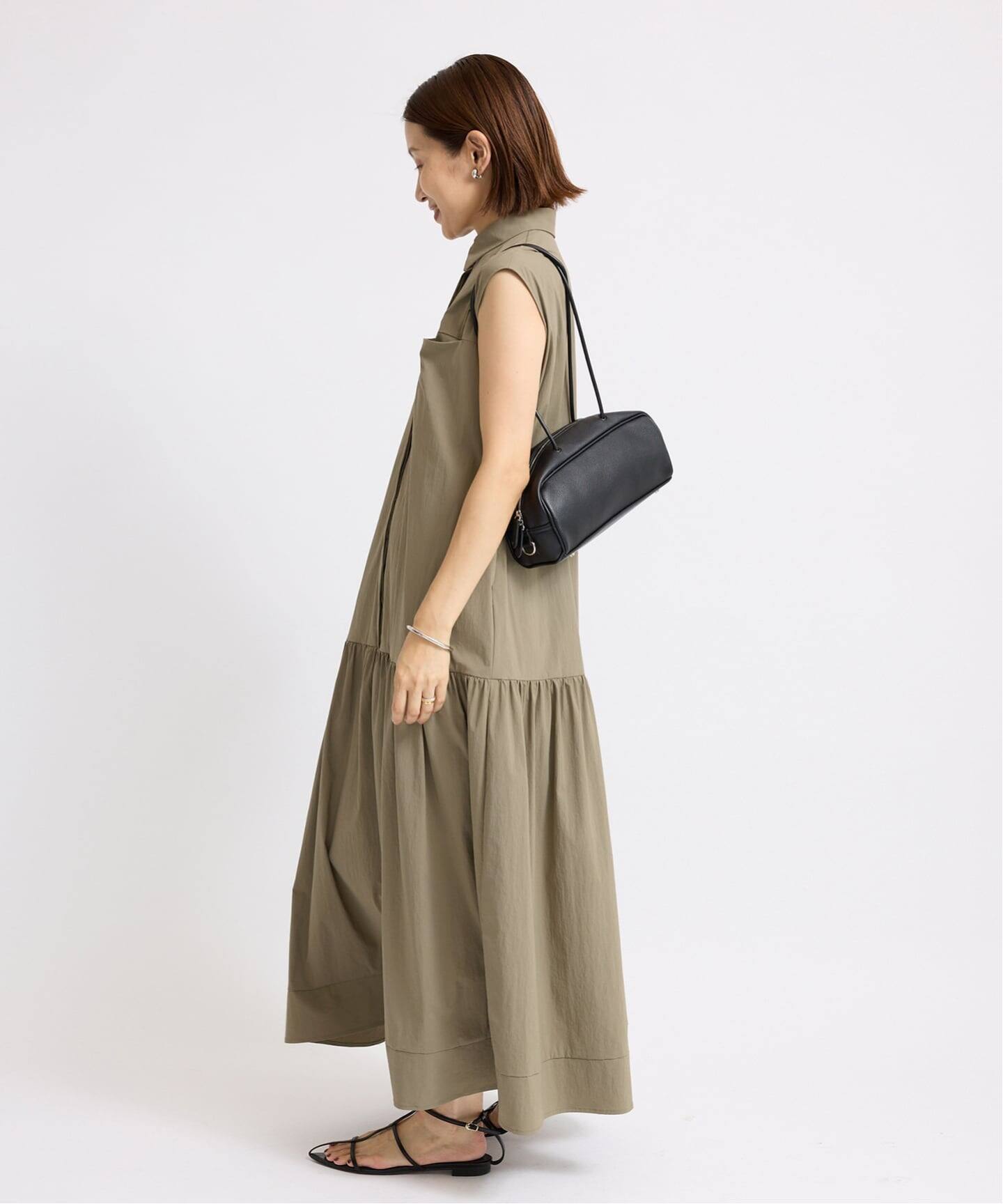 ティアードキリカエノースリーブワンピース（ワンピース）｜IENA