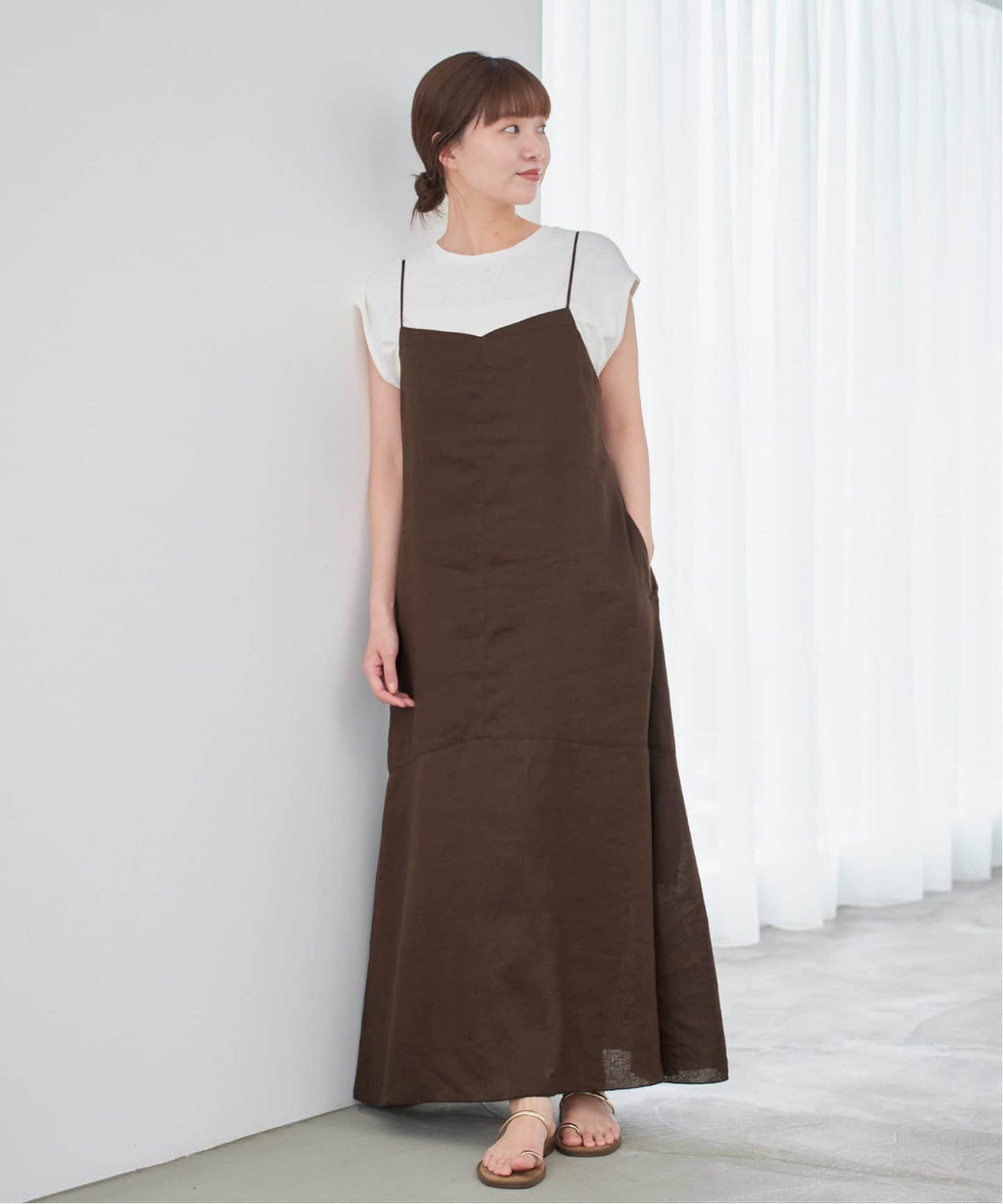 美品 イエナ 2万 リネン100% ふんわりマキシワンピース ホワイト IENA 美品 イエナ 2万 リネン100% ふんわりマキシワンピース ホワイト