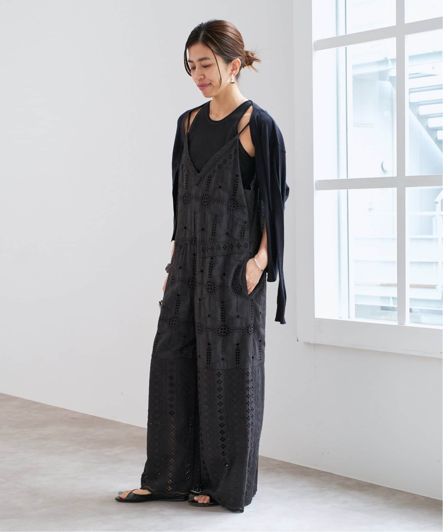 WEB限定/追加4》レースオールインワン（つなぎ／オールインワン