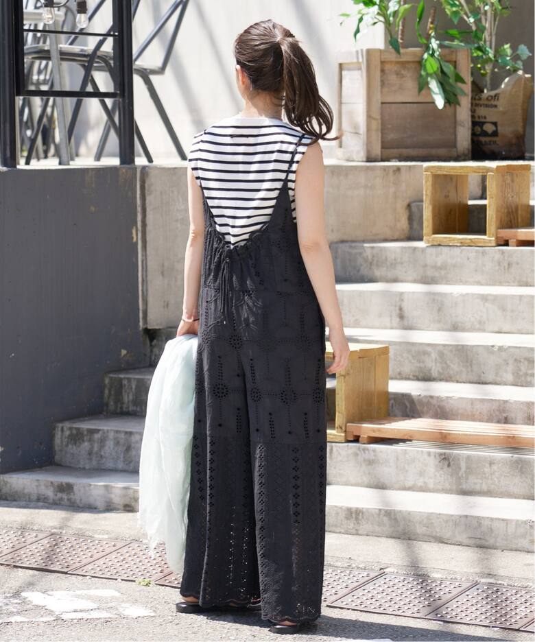 WEB限定/追加6》レースオールインワン（つなぎ／オールインワン  