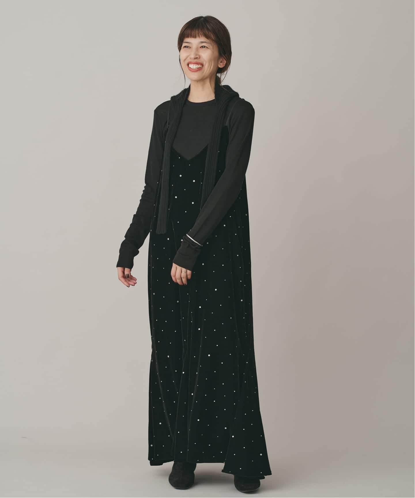 COUTURE D'ADAM/クチュールドアダム Glitter Dress ベロアワンピース