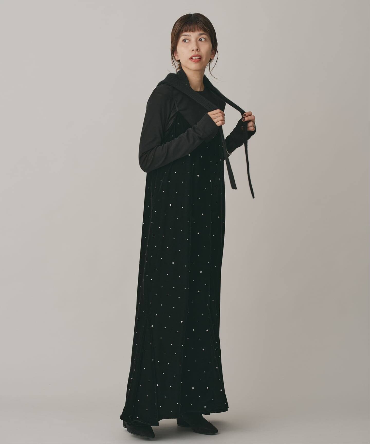 COUTURE D'ADAM/クチュールドアダム Glitter Dress ベロアワンピース