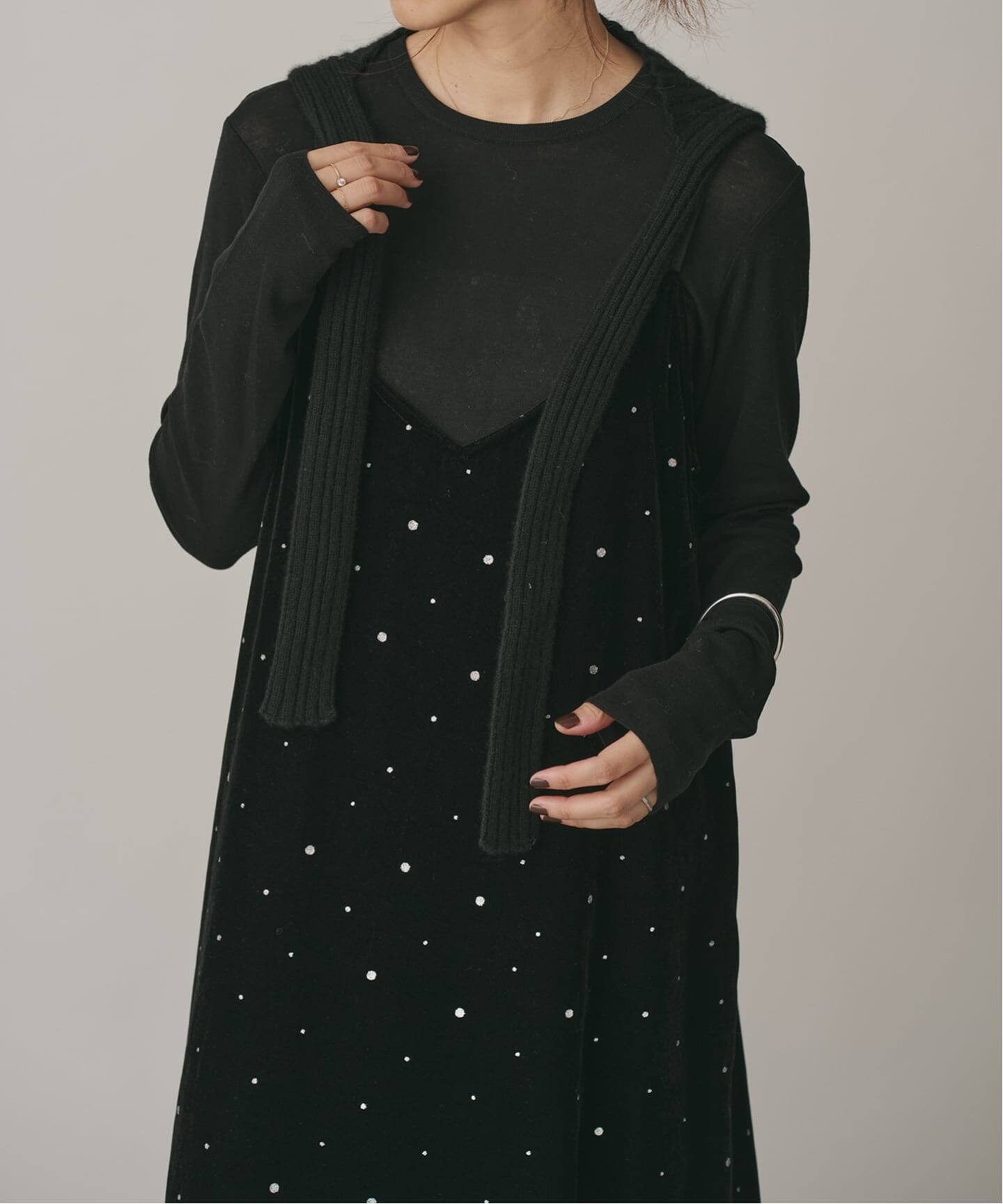 COUTURE D'ADAM/クチュールドアダム Glitter Dress ベロアワンピース