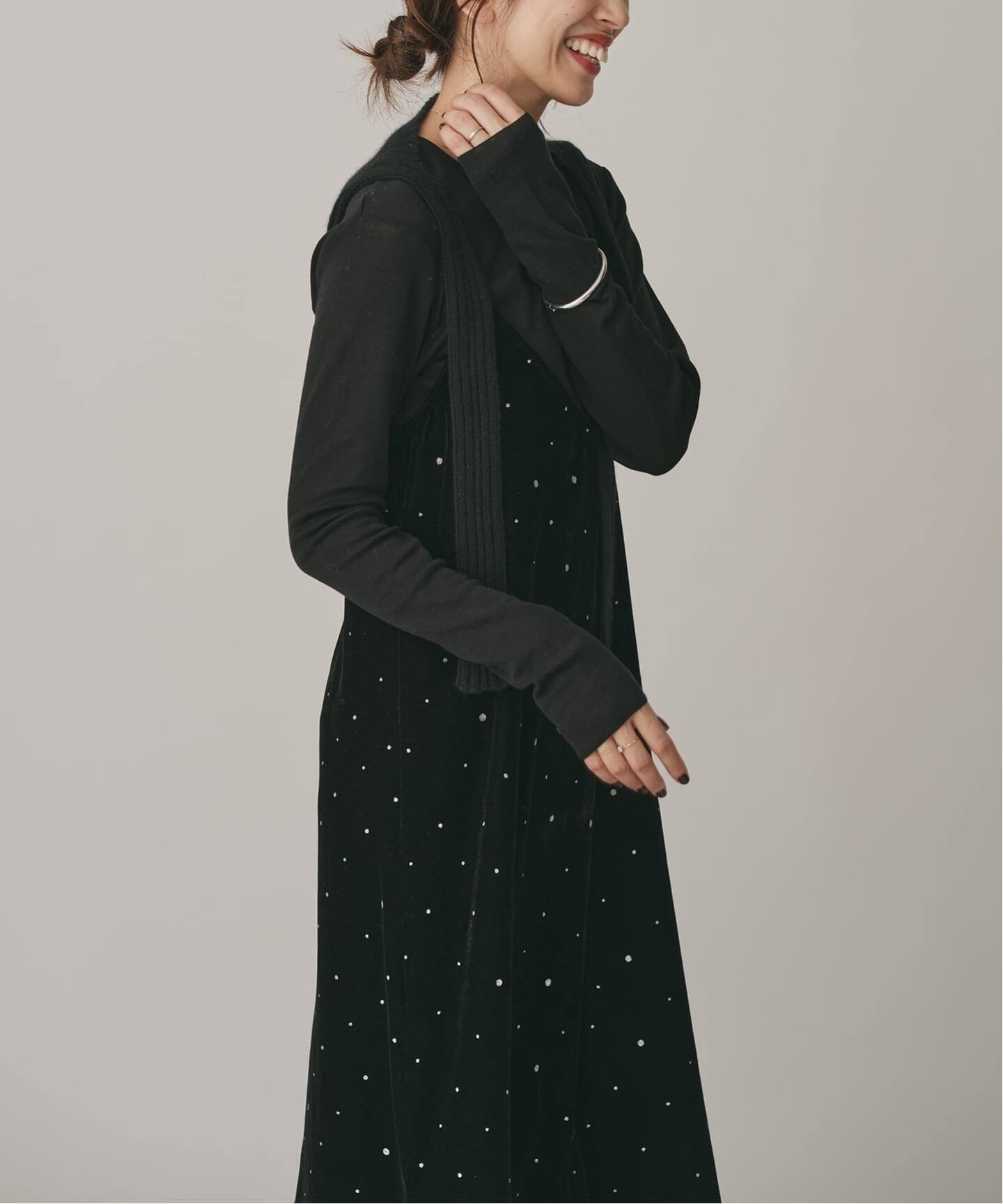 COUTURE D'ADAM/クチュールドアダム Glitter Dress ベロアワンピース