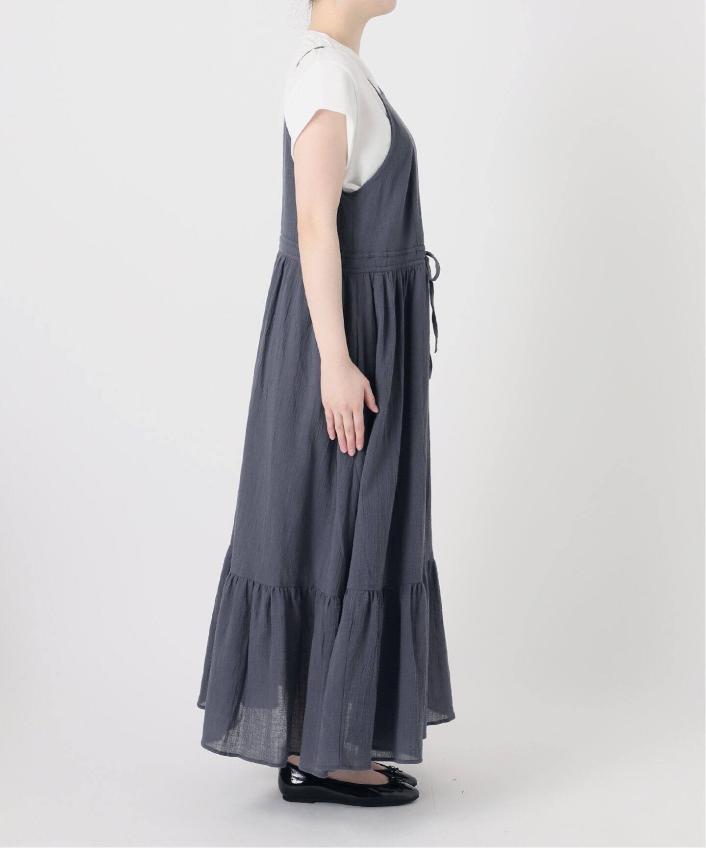 enrica ワンピース enrica/エンリカ コットンサテンキャミドレス