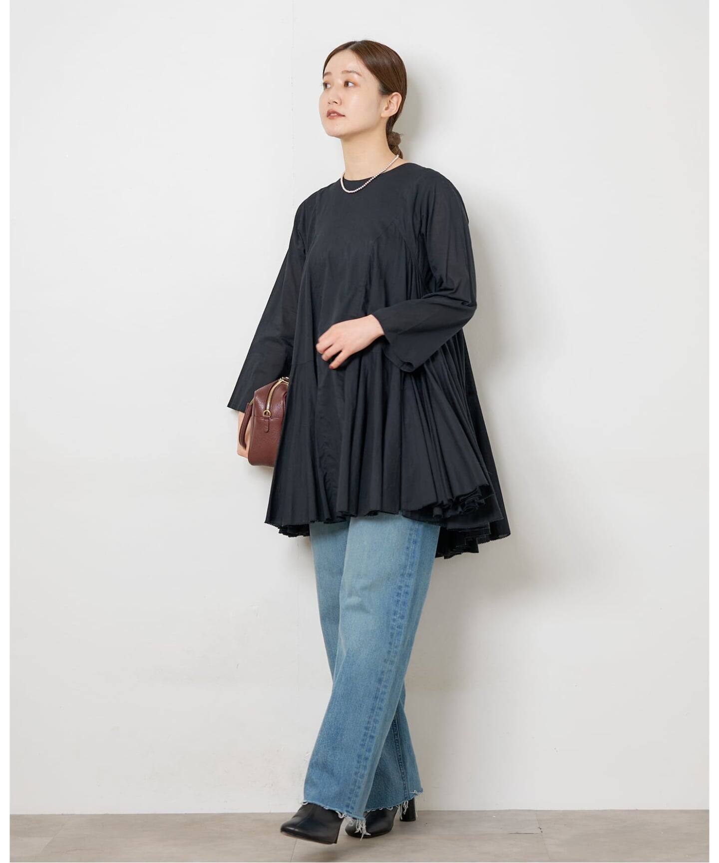 AAYUSHI/アユーシ 別注 ロングスリーブラッフルドレス（ワンピース 