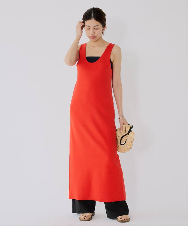 AURALEE/オーラリー COTTON SILK STRETCH DOUBLE FACE ワンピース 