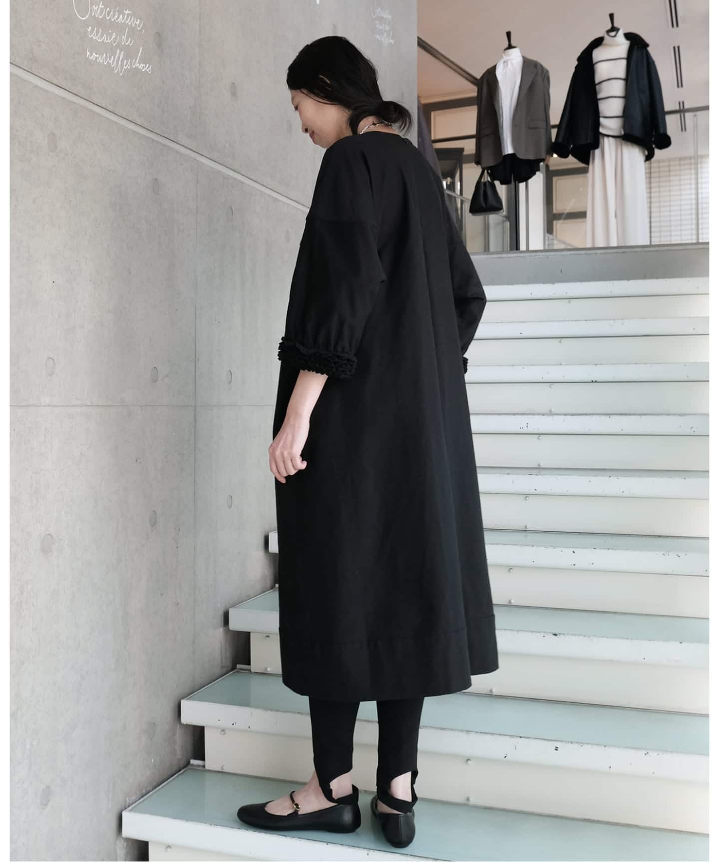 Maison IENA 別注 Nell/ネル 袖フリルワンピース 252-40292