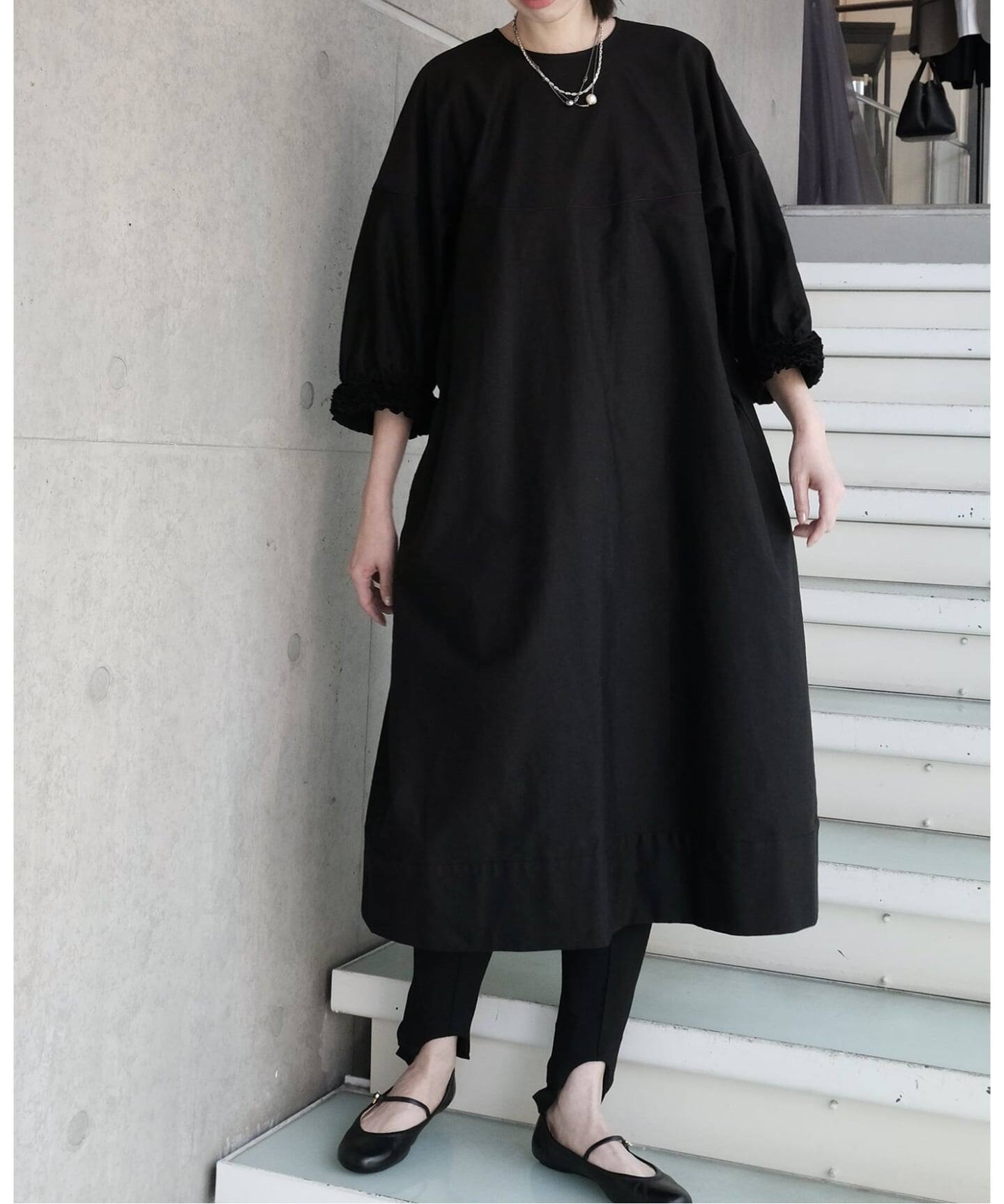 Maison IENA 別注 Nell/ネル 袖フリルワンピース 252-40292 