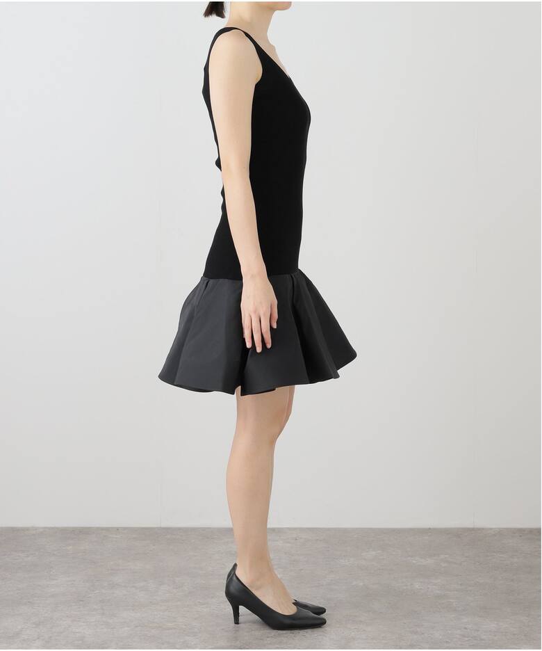 NINA RICCI/ニナ リッチ SLEEVELESS KNIT DRESS ワンピース 