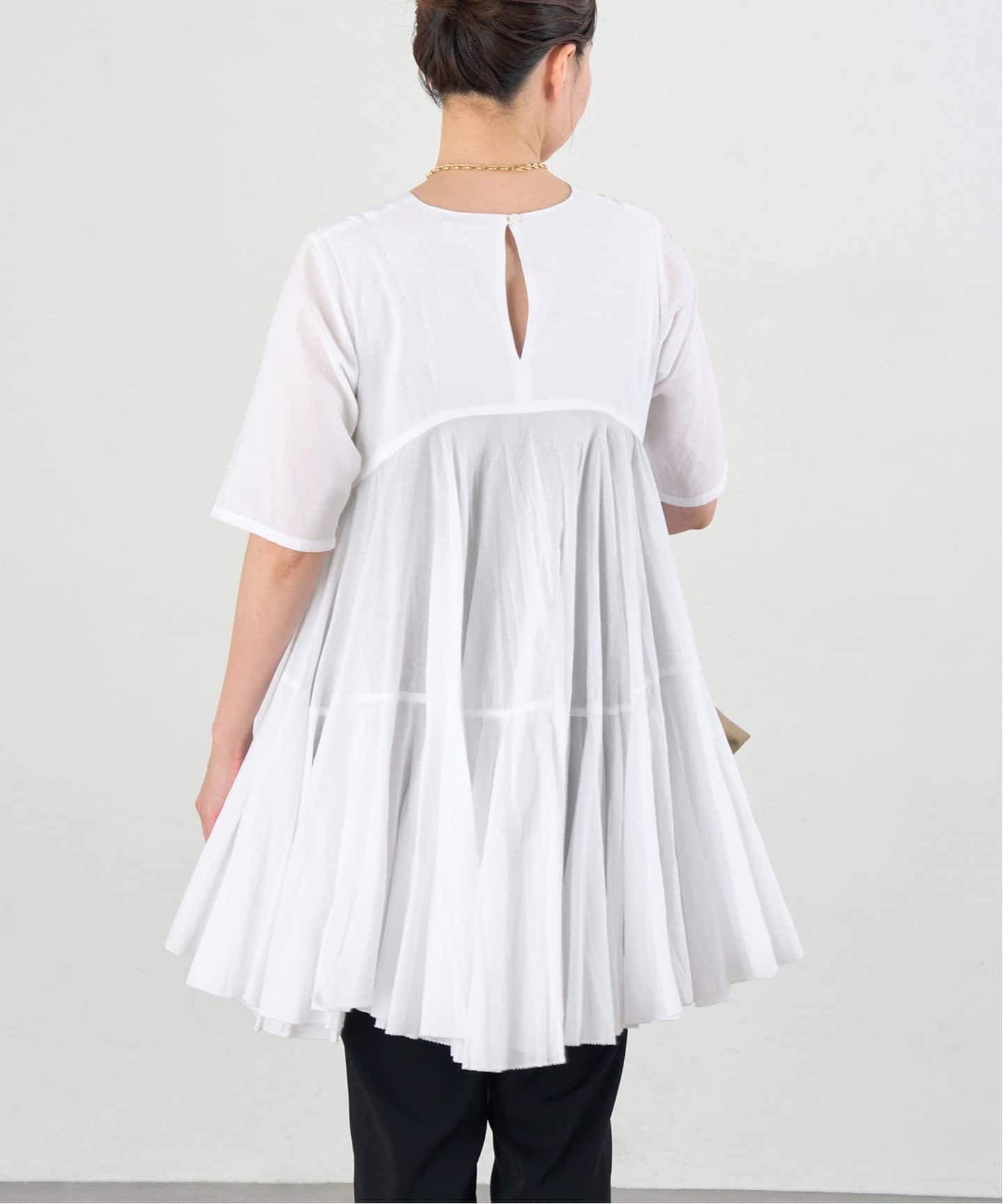 ⭐︎SALE⭐︎AAYUSHI/アユーシ　ボリュームフレアハーフスリーブワンピース IENA｜《追加》AAYUSHI/アユーシ ボリュームフレアハーフスリーブ