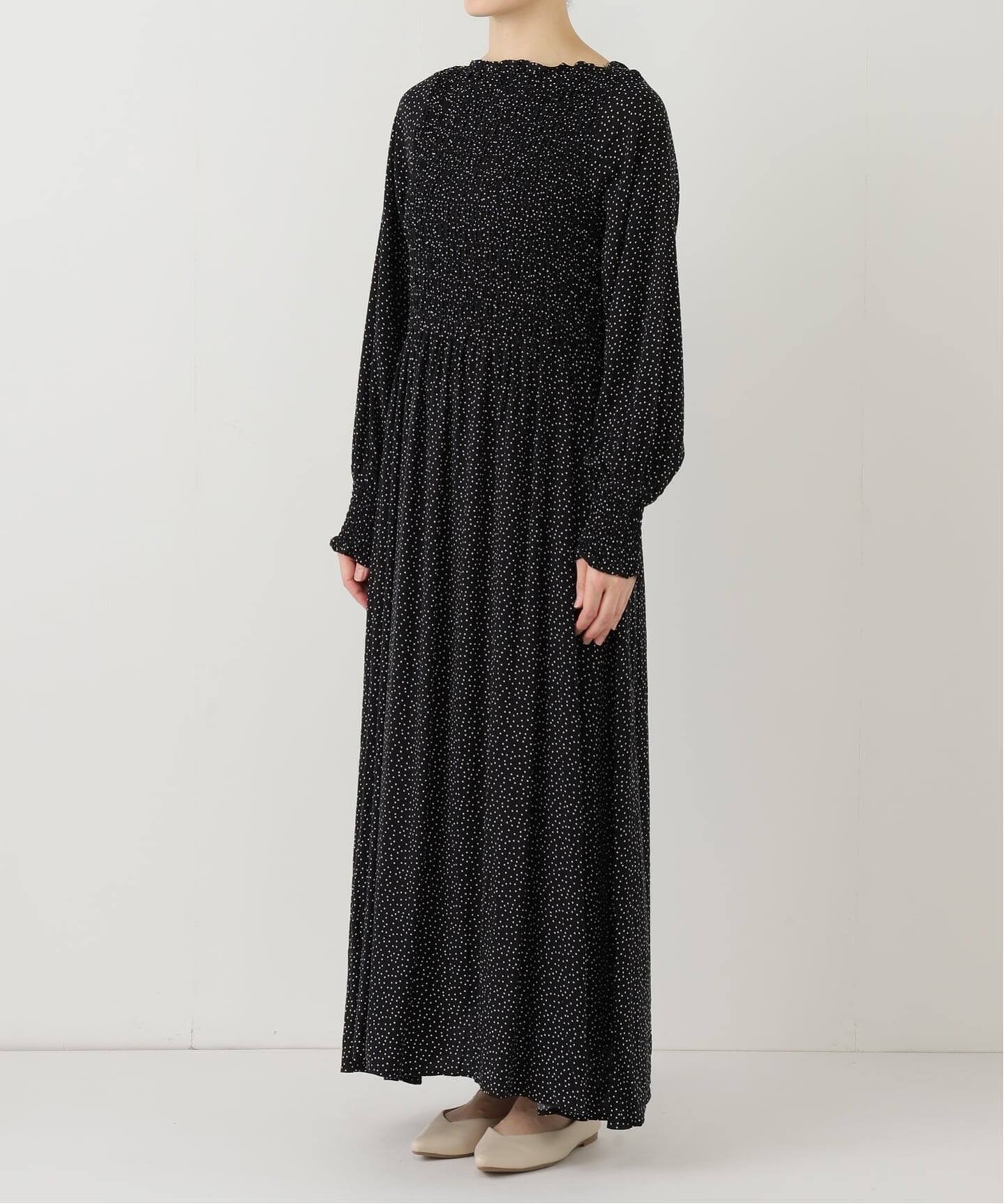 SLOBE IENA 2025AW ドットハートワンピース パール付きバックレースアップハートドットワンピース