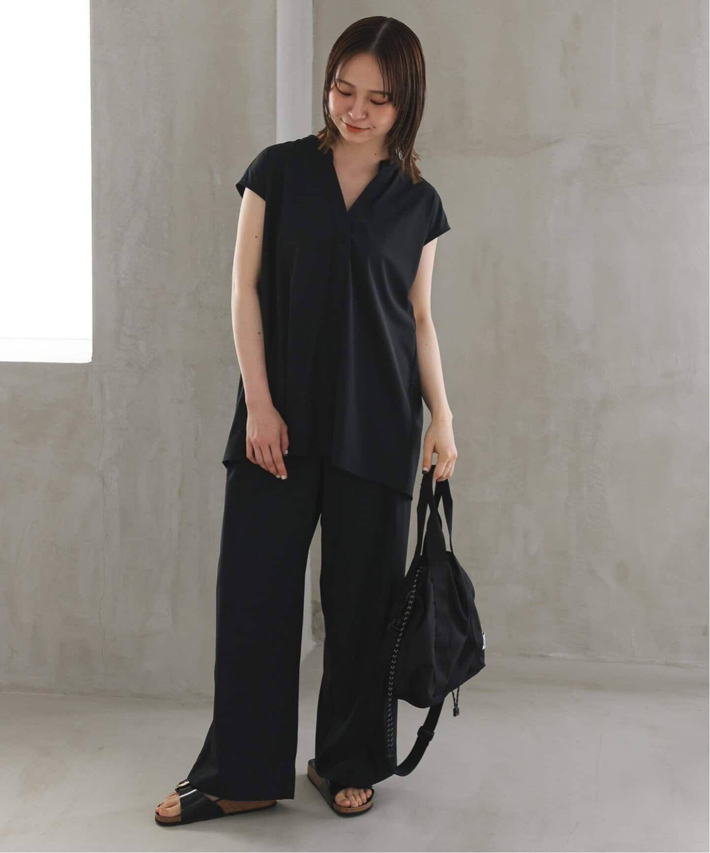 2枚セット/防しわ性/撥水/接触冷感//追加予約》ナイロンブラウス  