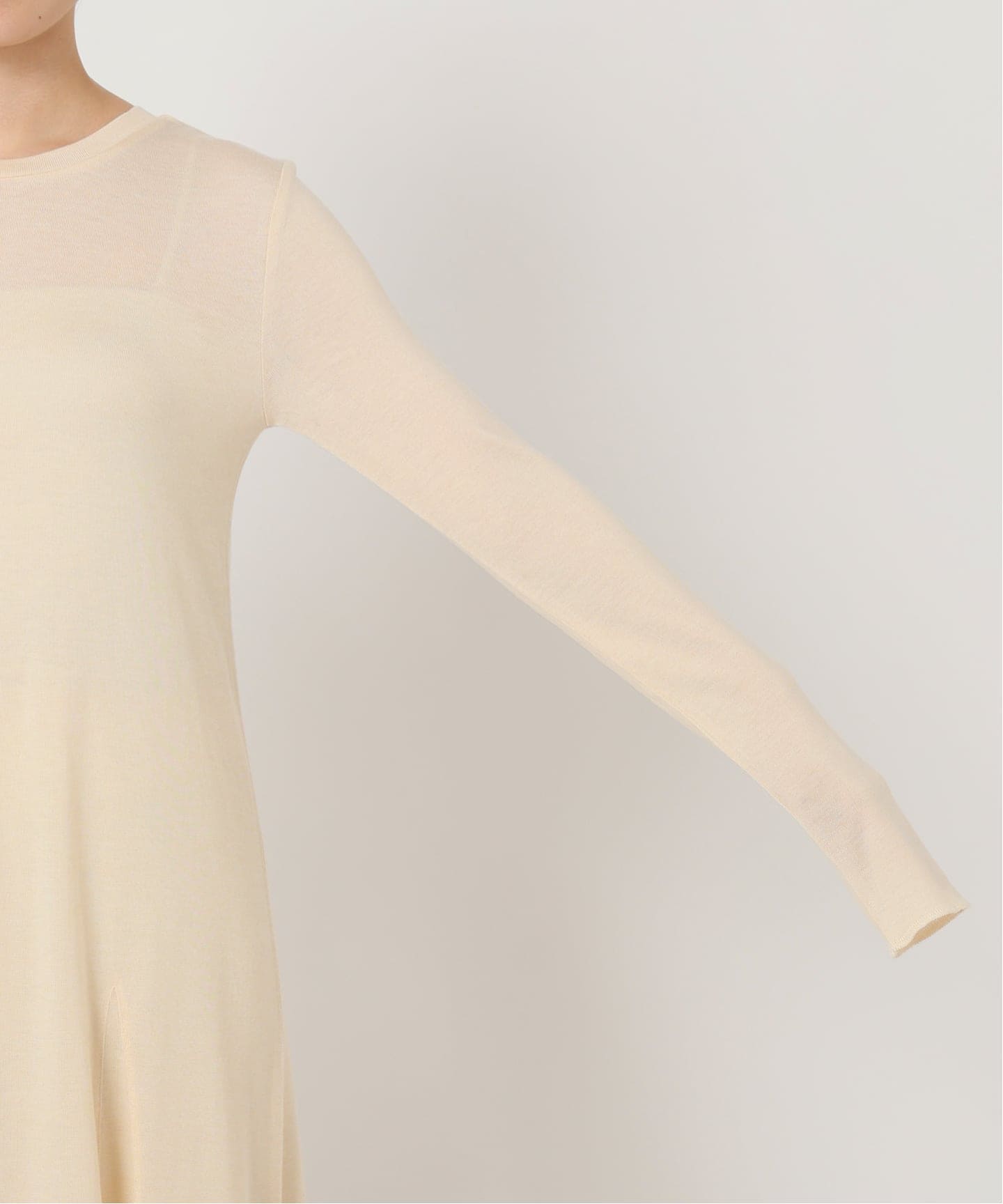 ウール混ジャージーフレアワンピース（ワンピース）｜SLOBE IENA